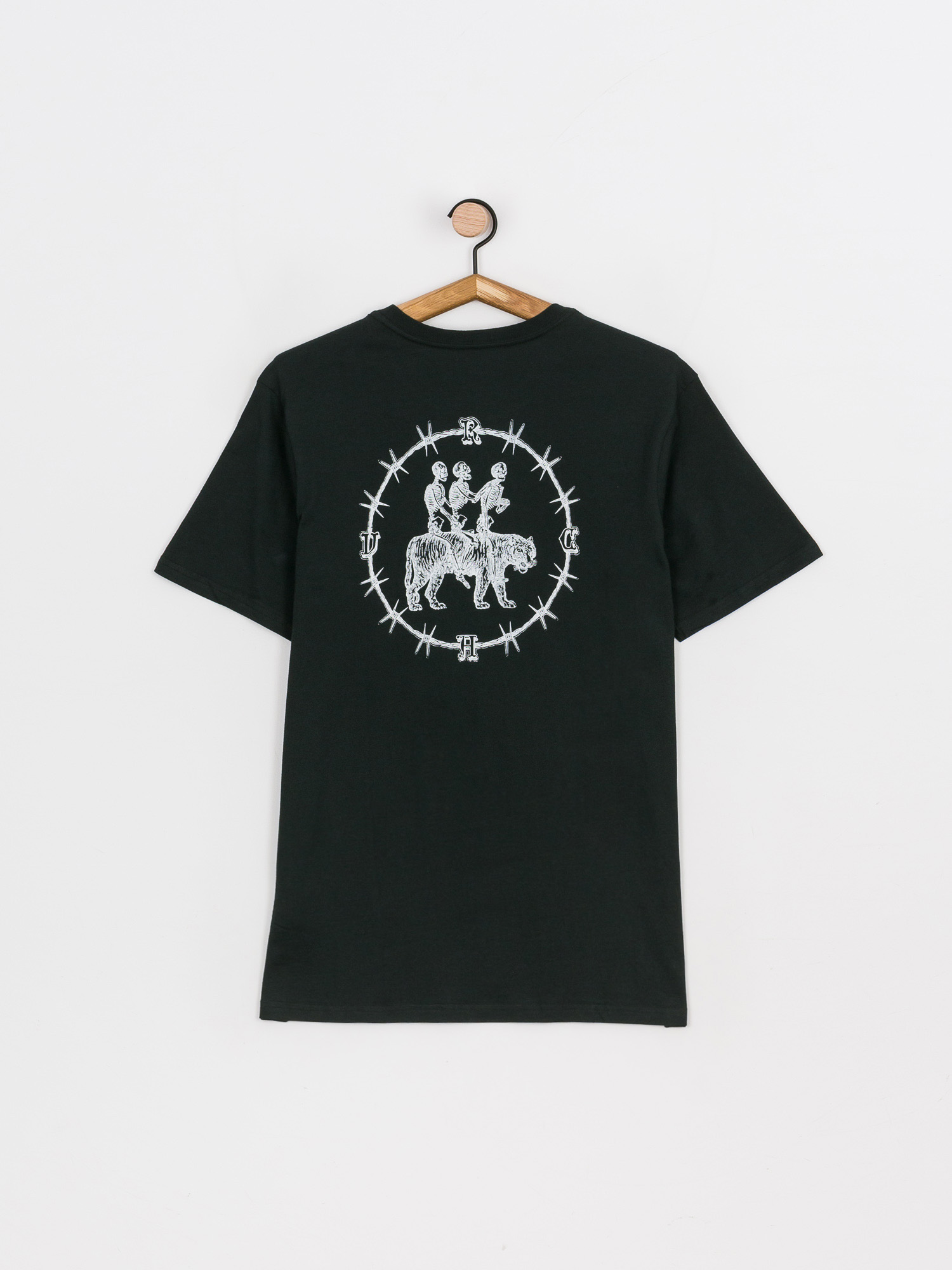 T-shirt RVCA Skeleton Walk (pirate black)
