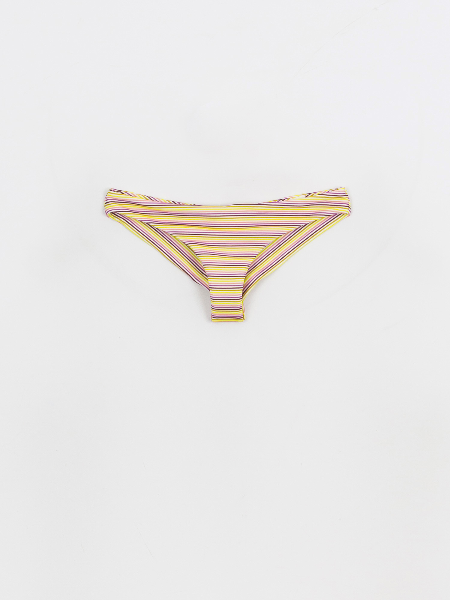 Dół od bikini RVCA Stripe Out Cheeky Wmn (creme)
