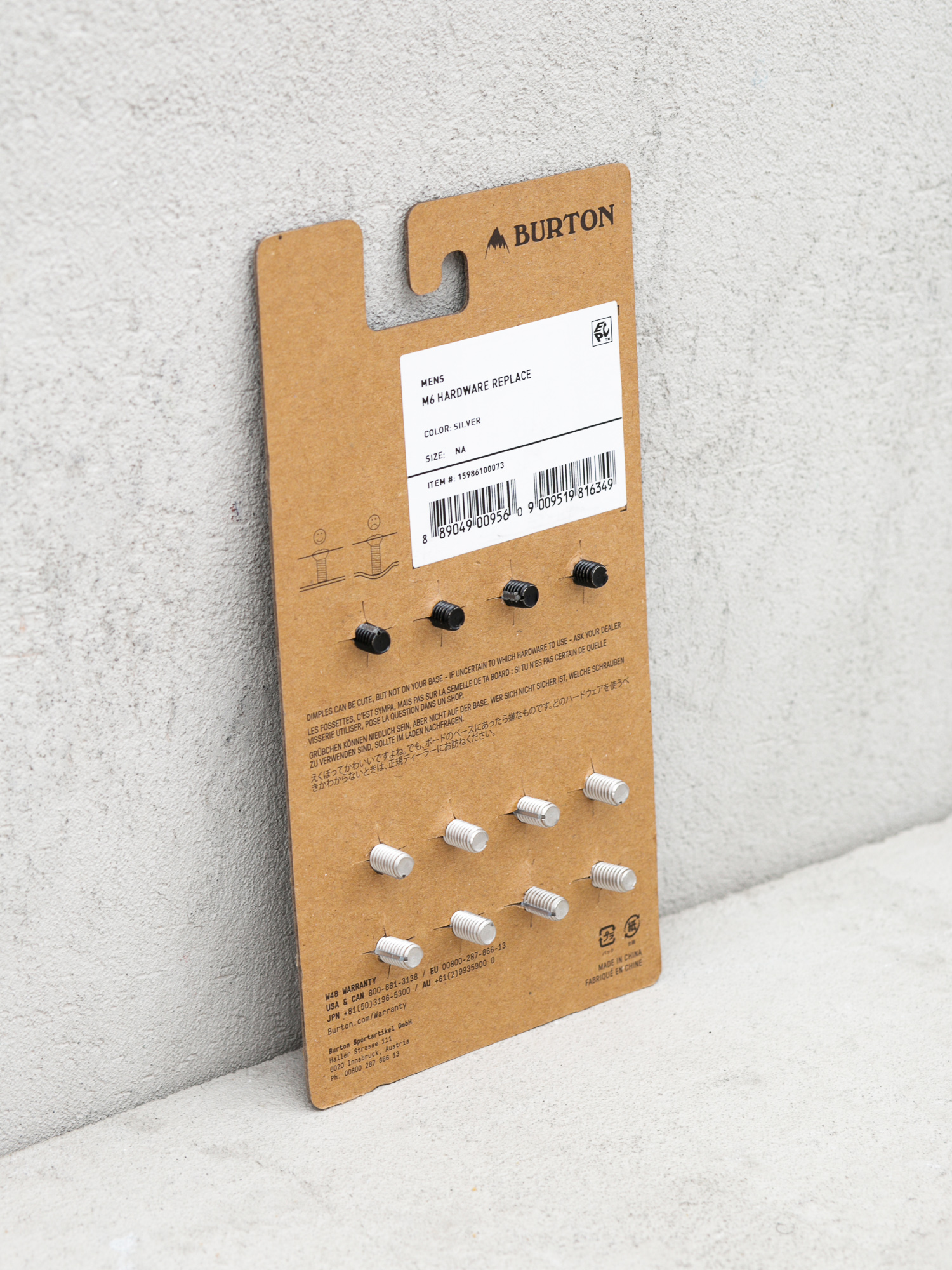 Śruby Burton Reflex Replacement Hardware (silver)