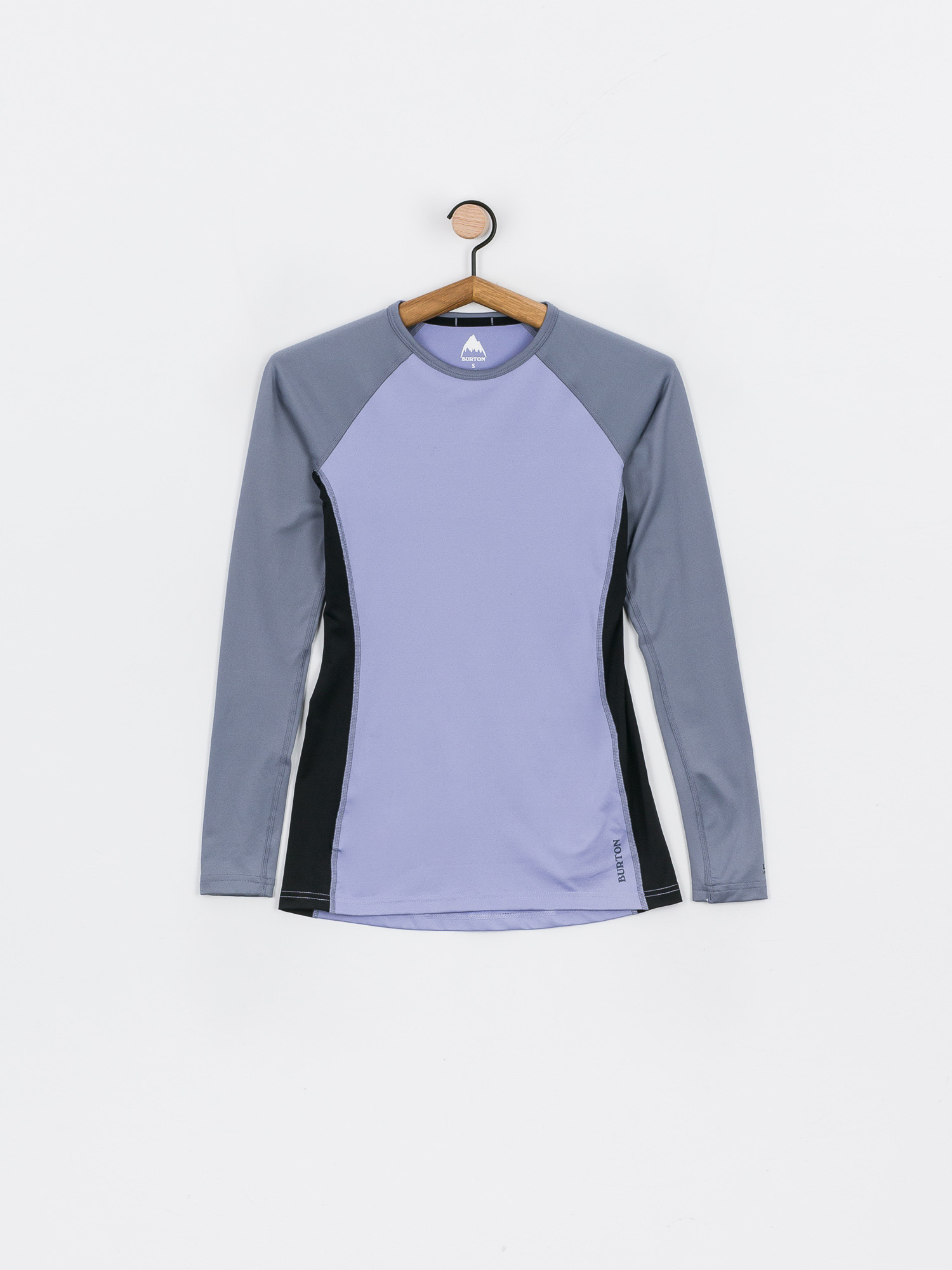 Damski Longsleeve aktywny Burton Midweight X Base Layer (folkstone gray/foxglove violet)