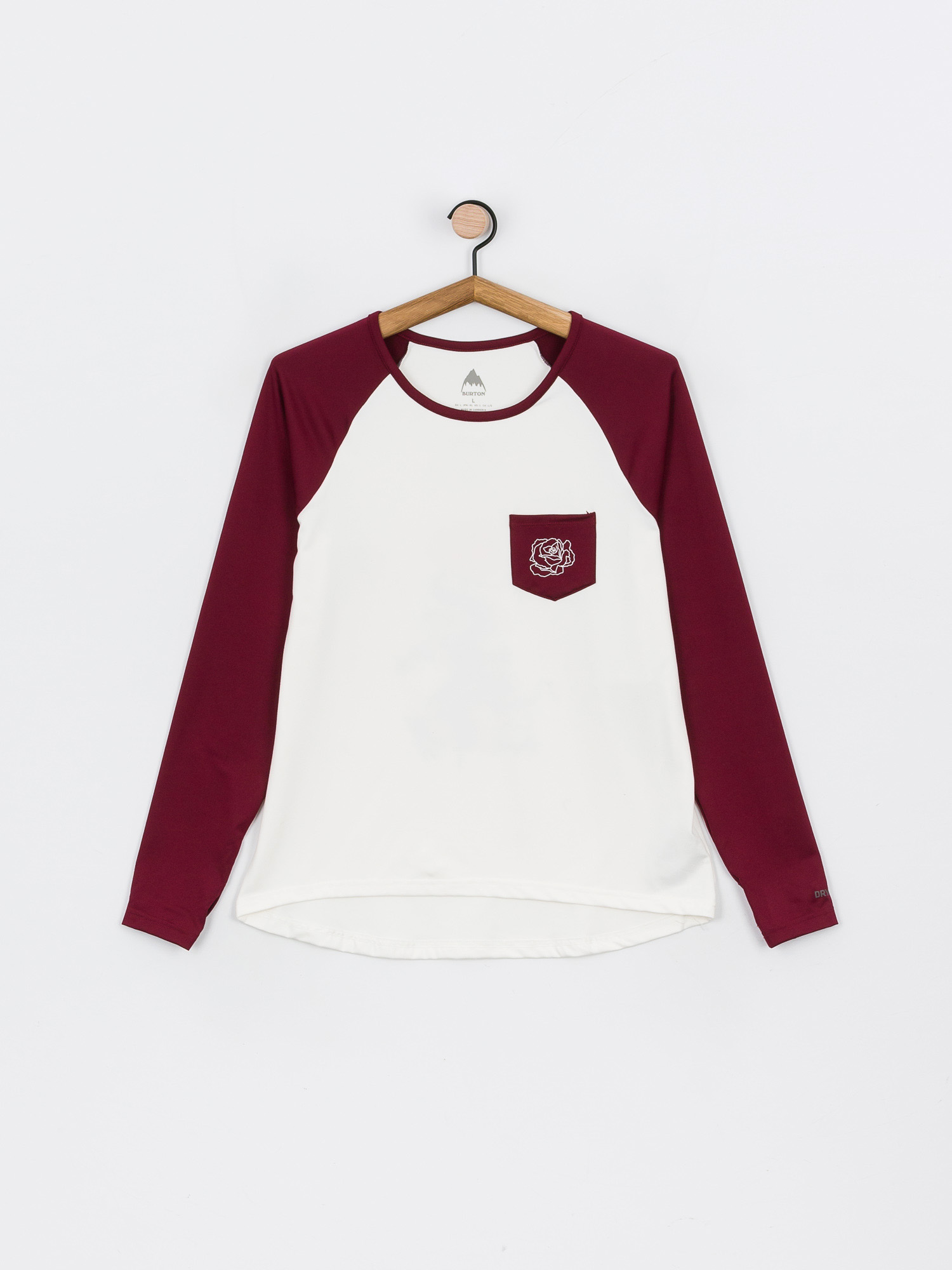 Damski Longsleeve aktywny Burton Roadie Base Layer Tech (mulled berry)