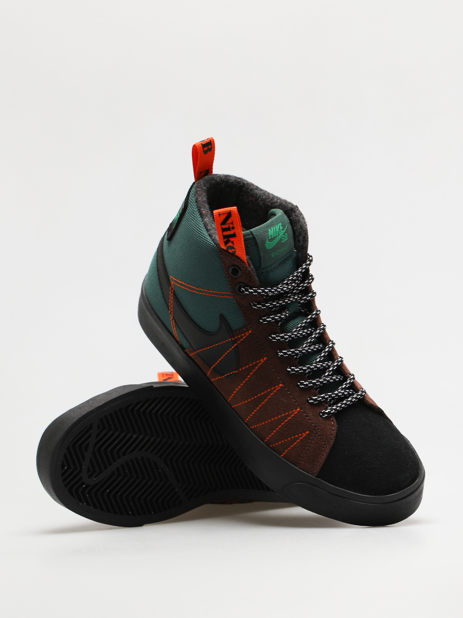 Buty Nike SB Zoom Blazer Mid Premium (noble green/black white safety orange)