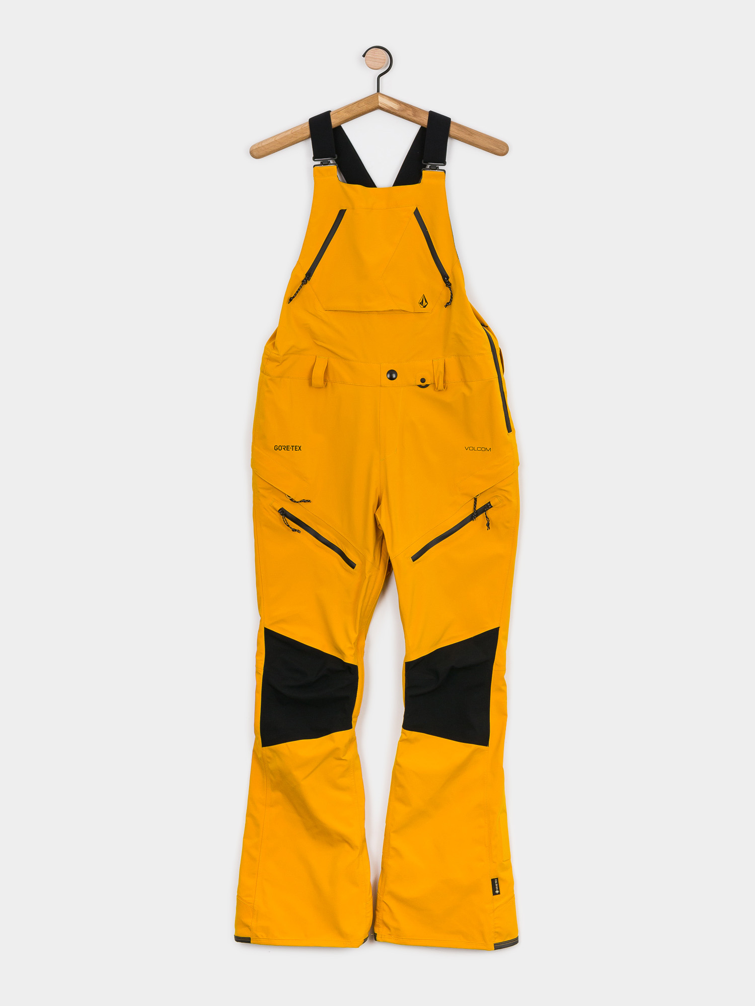 Damskie Spodnie snowboardowe Volcom Elm Stretch Gore Bib Overall (resin gold)