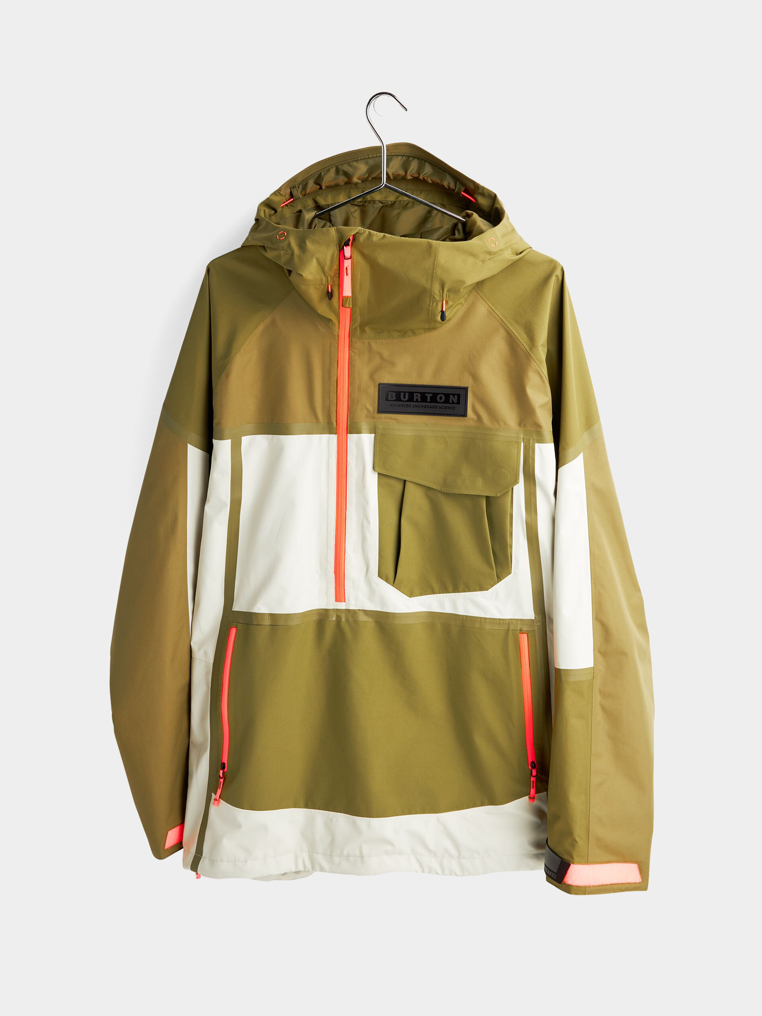 Męska Kurtka snowboardowa Burton Gore Tex 2L Breaker Anorak (martini olive/silver green)