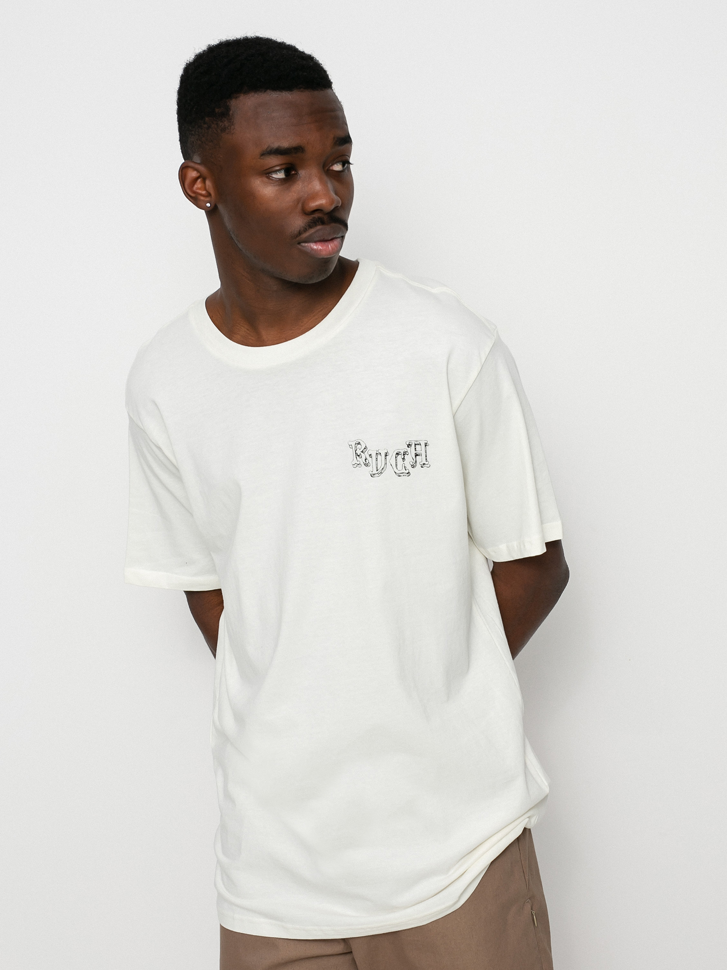 T-shirt RVCA Skeleton Walk (antique white)