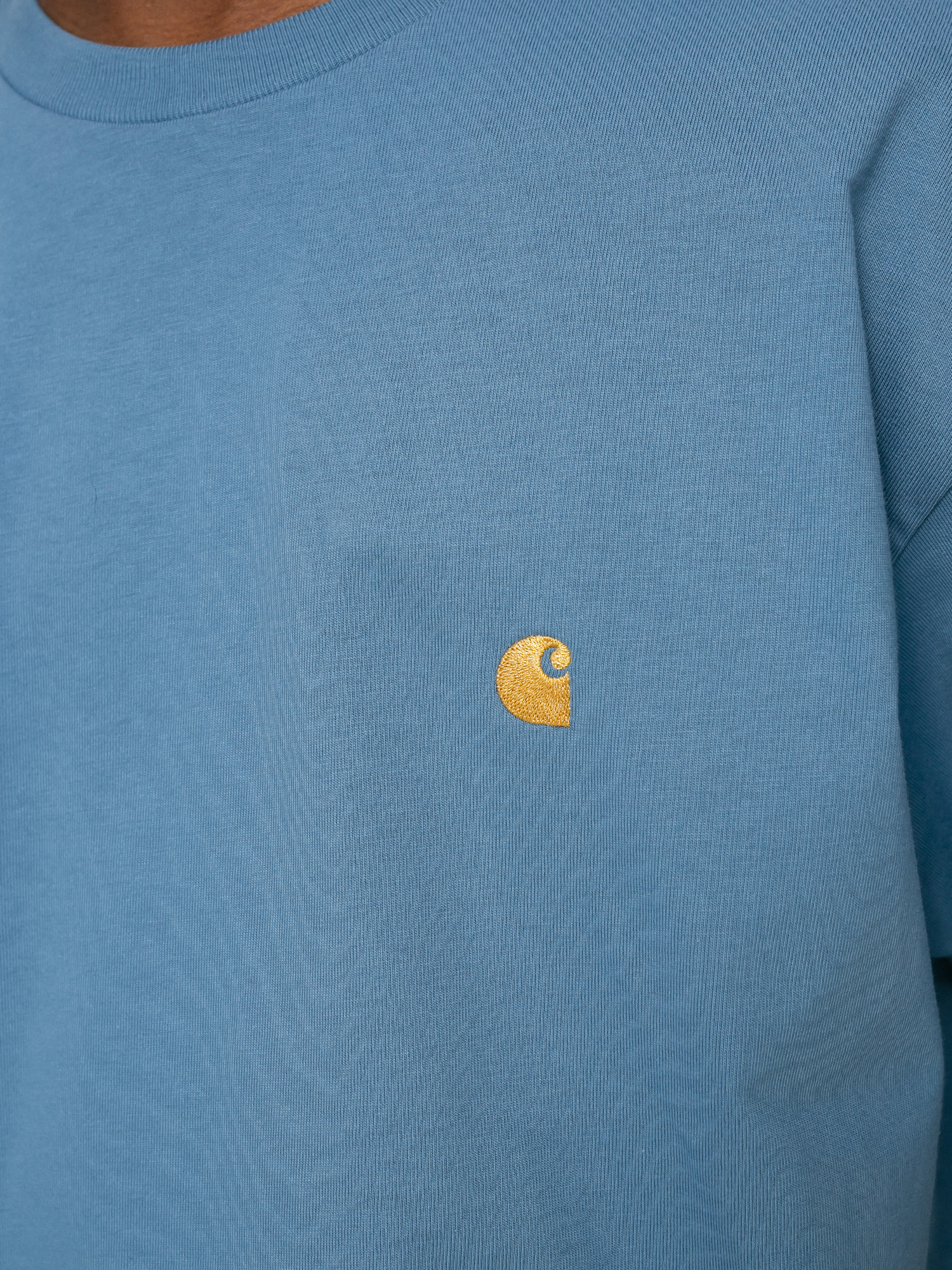 T-shirt Carhartt WIP Chase (icy water/gold)