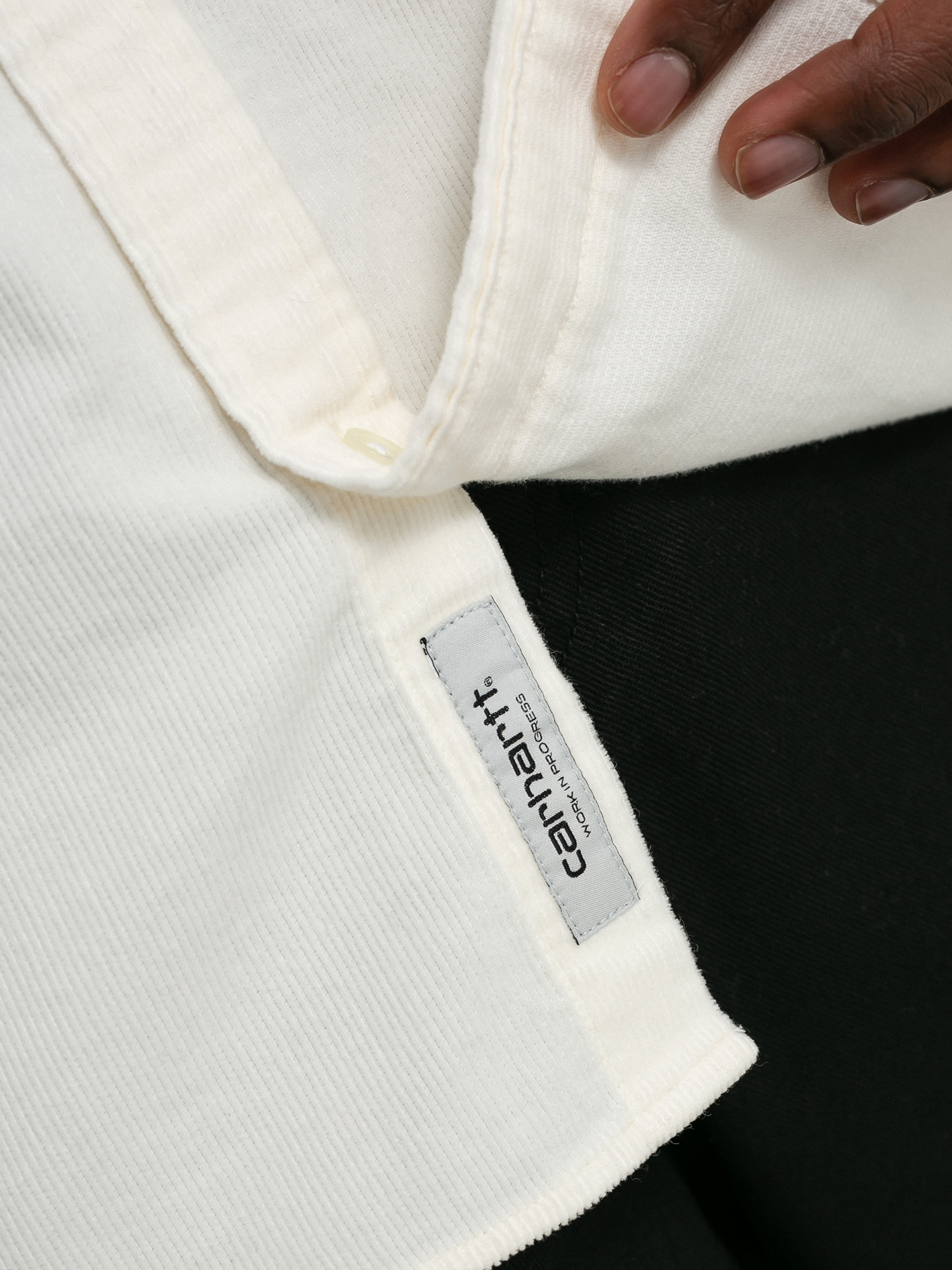 Koszula Carhartt WIP Madison Fine Cord (wax/black)