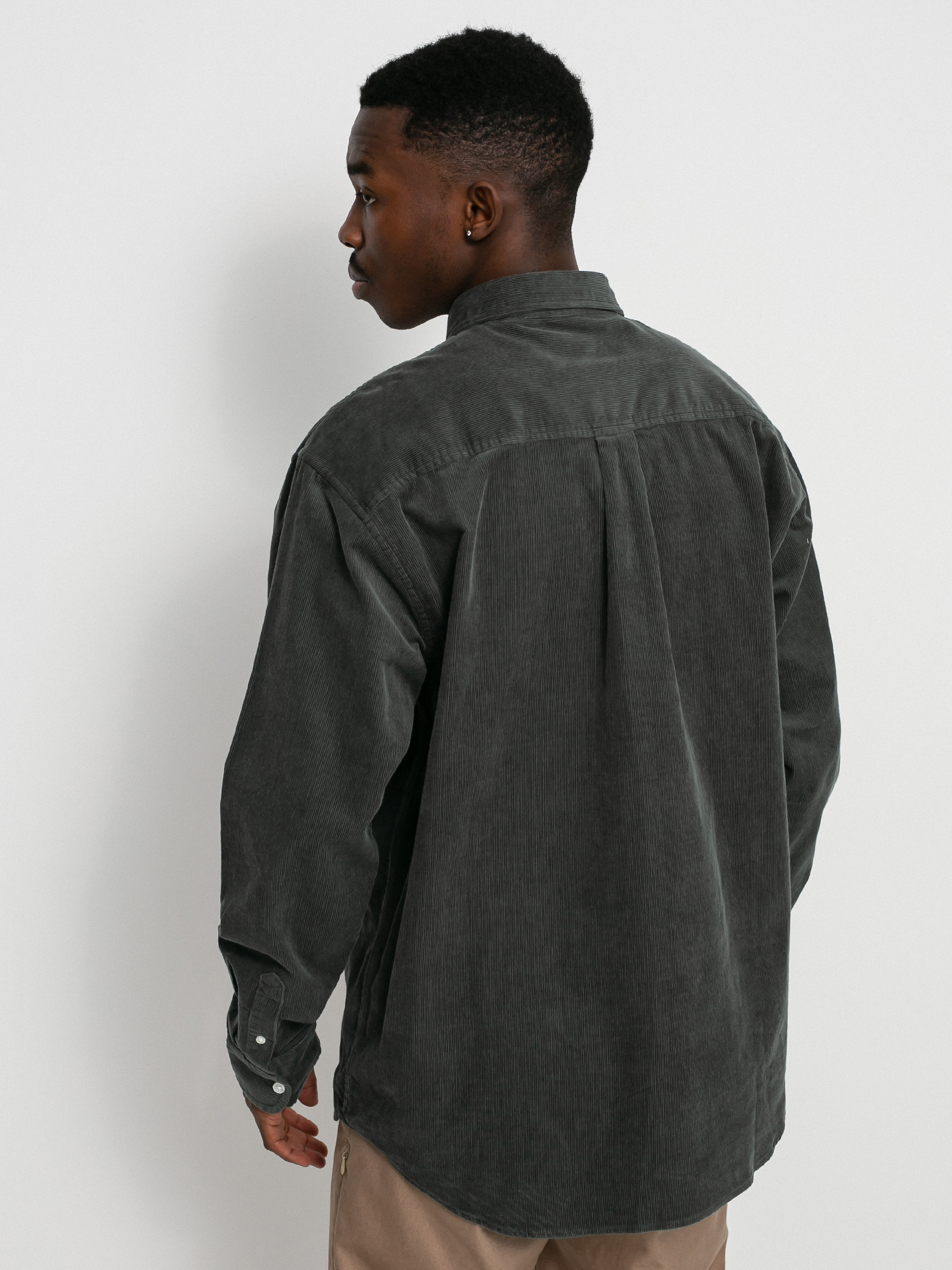 Koszula Carhartt WIP Madison Fine Cord (hemlock green/white)