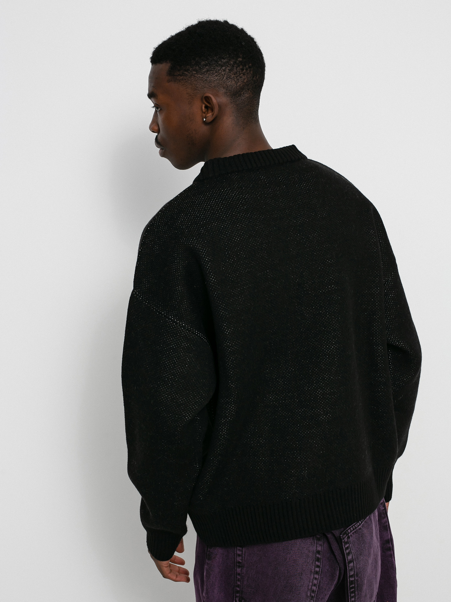 Sweter Polar Skate Earthquake Logo Knit (black)