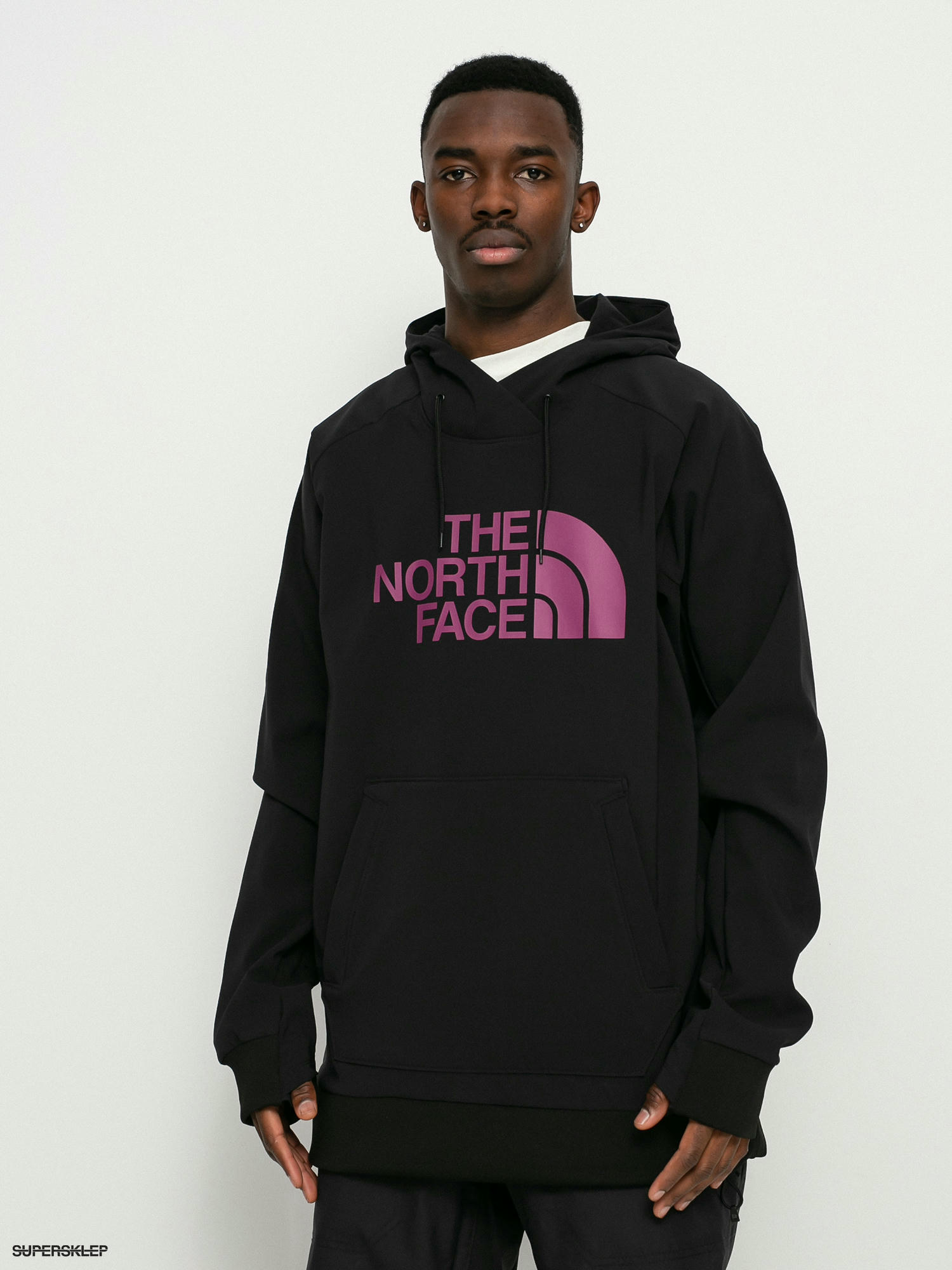 north face tekno logo moletom com capuz