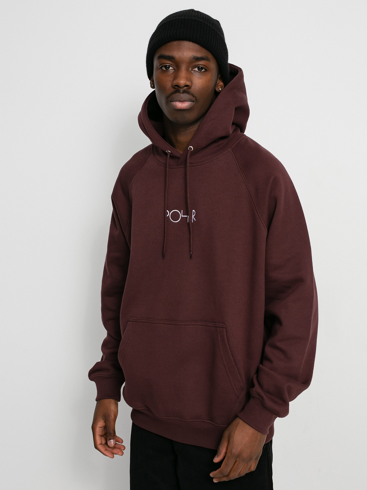 Bluza z kapturem Polar Skate Defau HD (bordeaux)