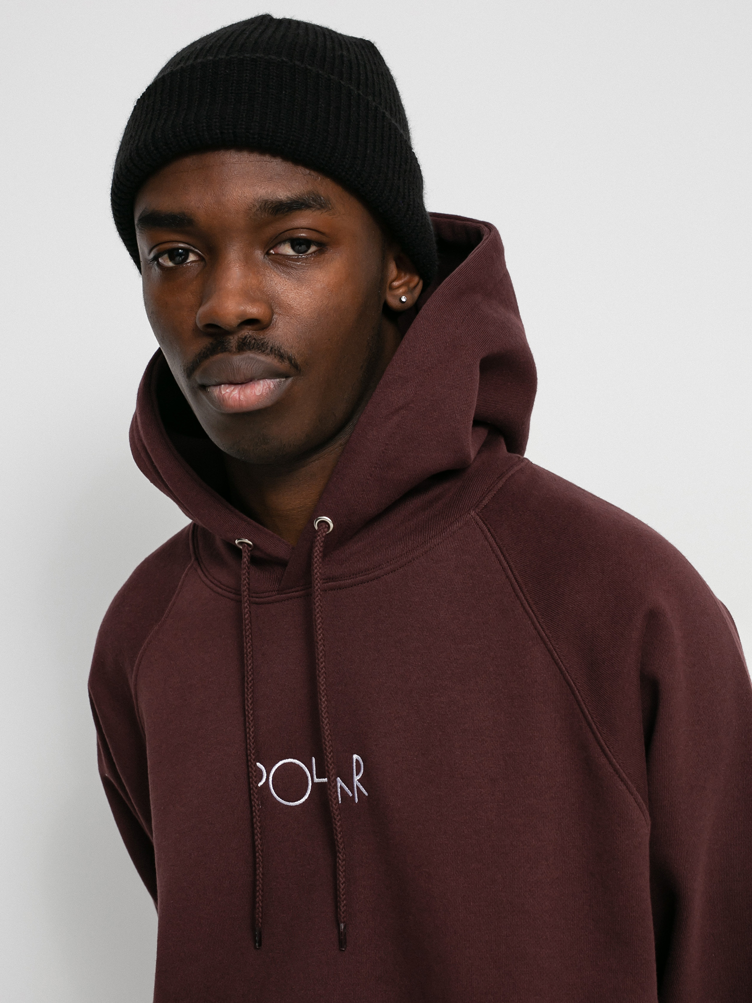 Bluza z kapturem Polar Skate Defau HD (bordeaux)