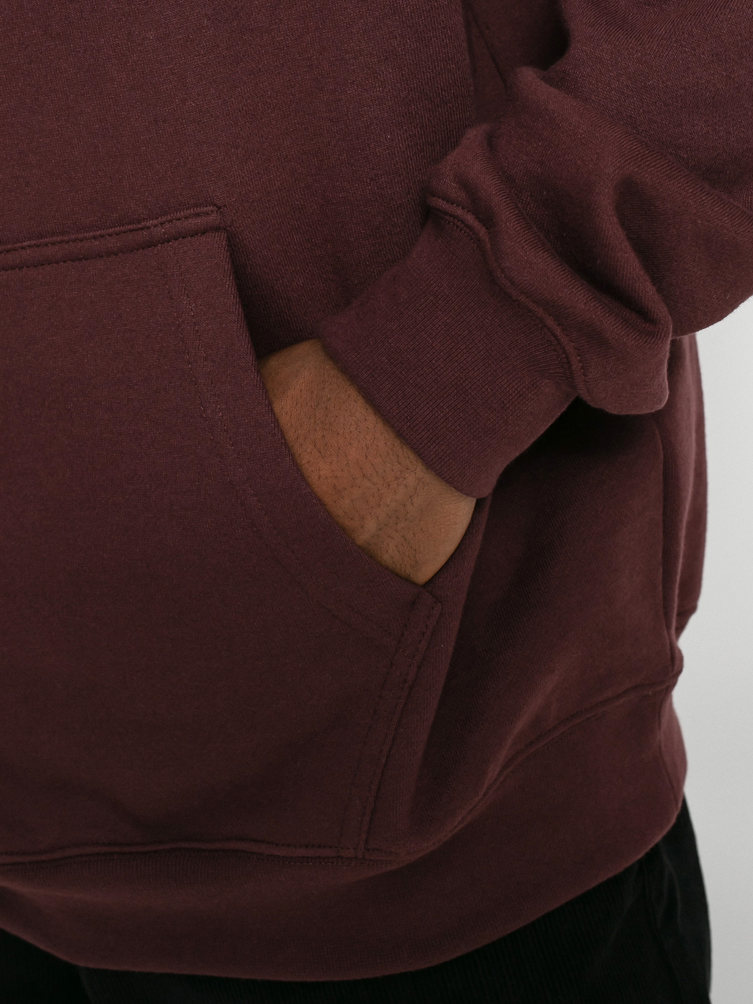 Bluza z kapturem Polar Skate Defau HD (bordeaux)