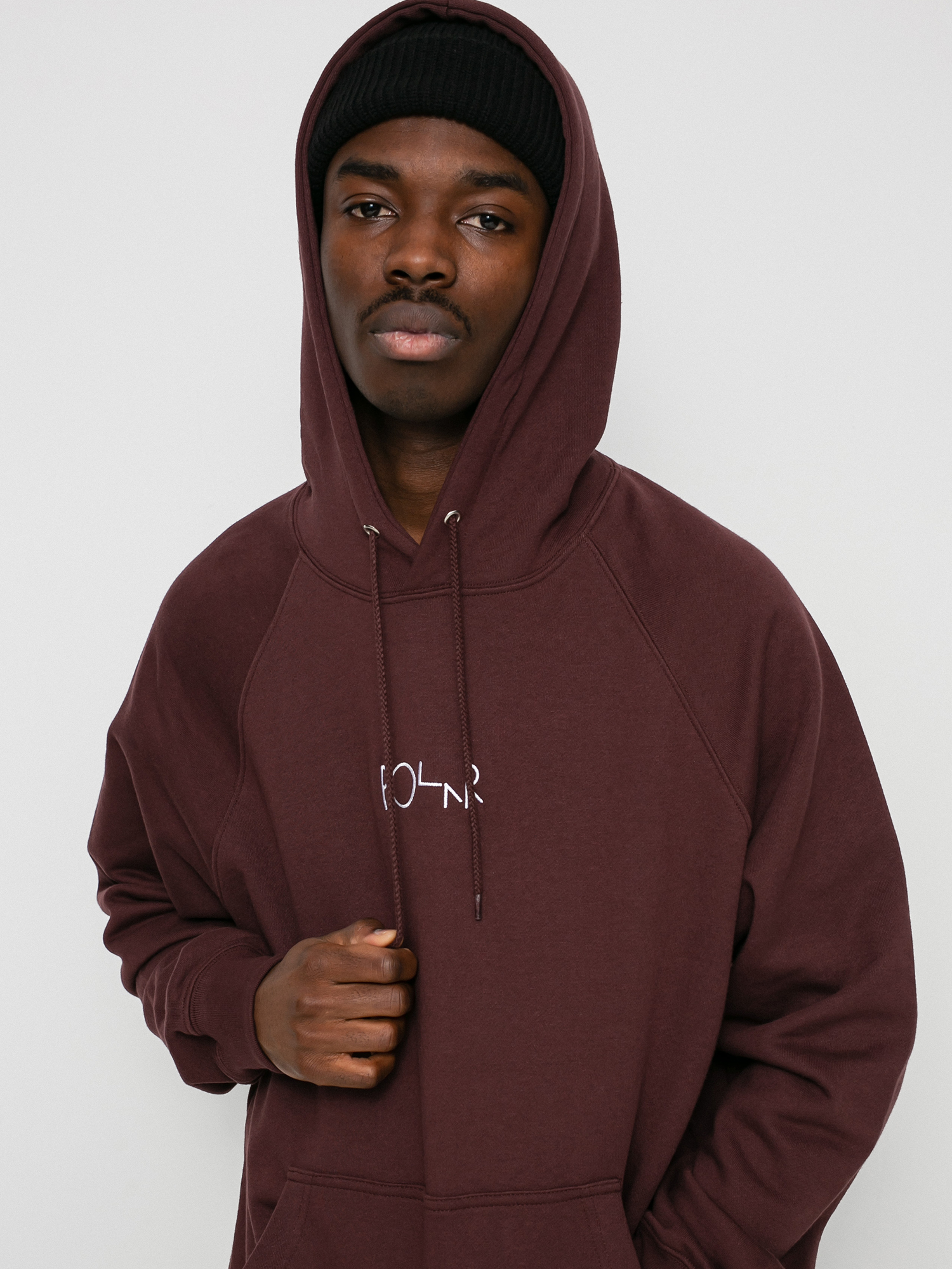 Bluza z kapturem Polar Skate Defau HD (bordeaux)