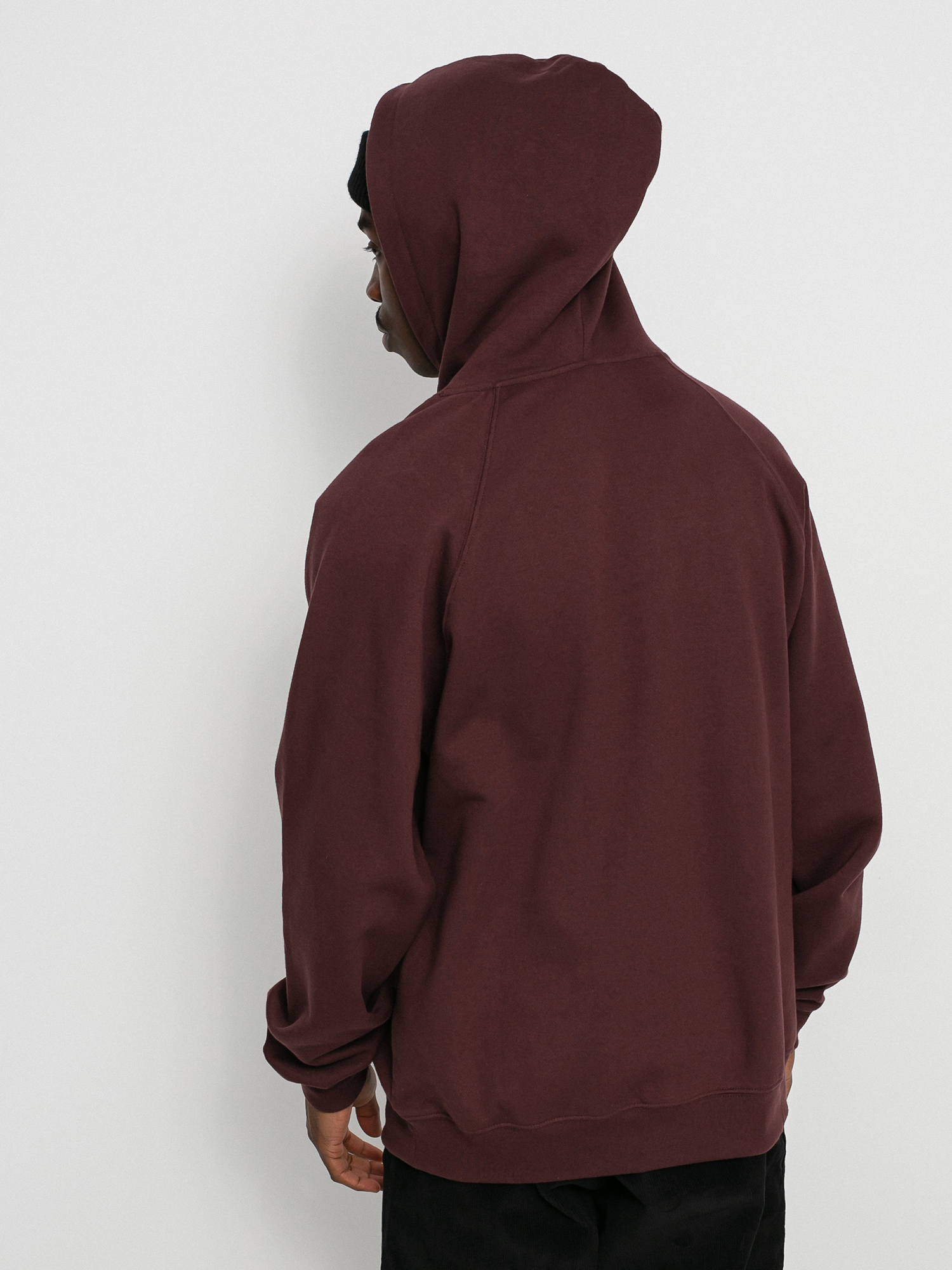 Bluza z kapturem Polar Skate Defau HD (bordeaux)