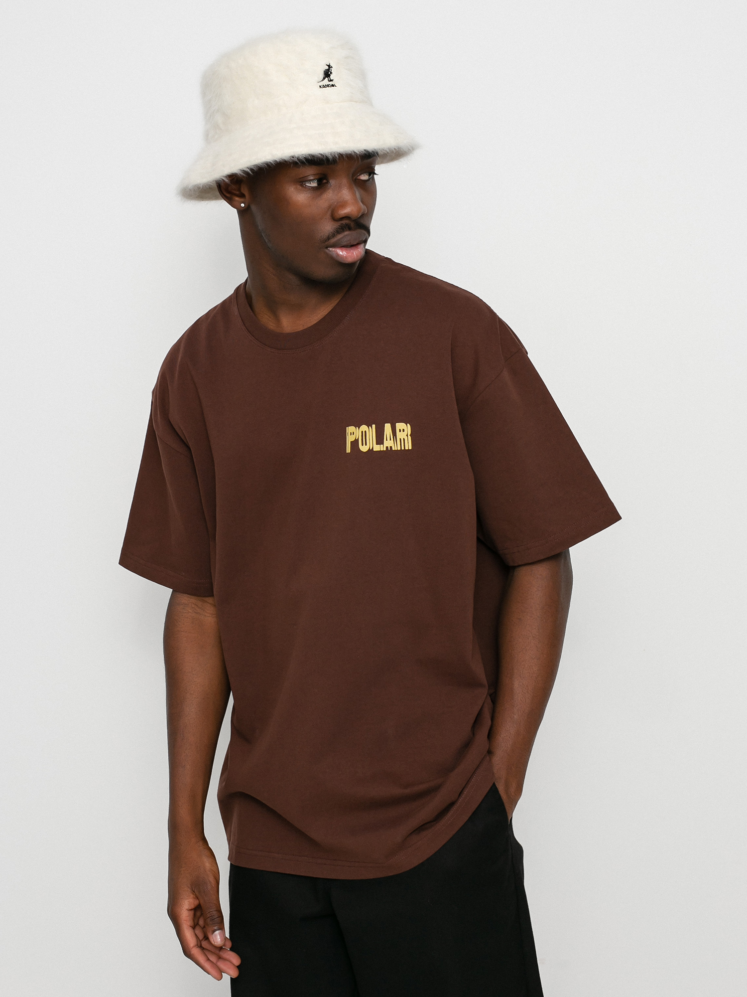T-shirt Polar Skate Earthquake Logo (brown)