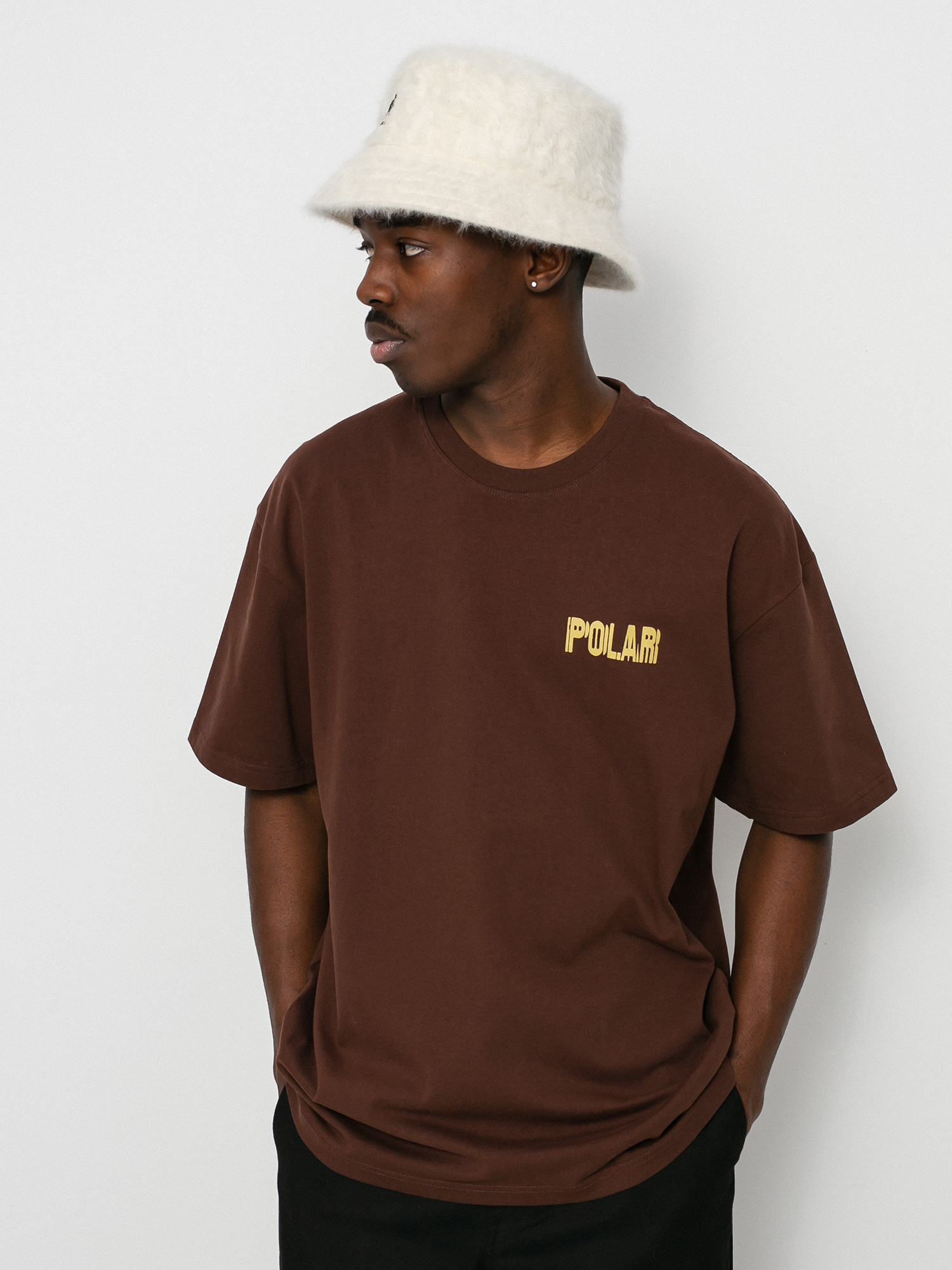 T-shirt Polar Skate Earthquake Logo (brown)