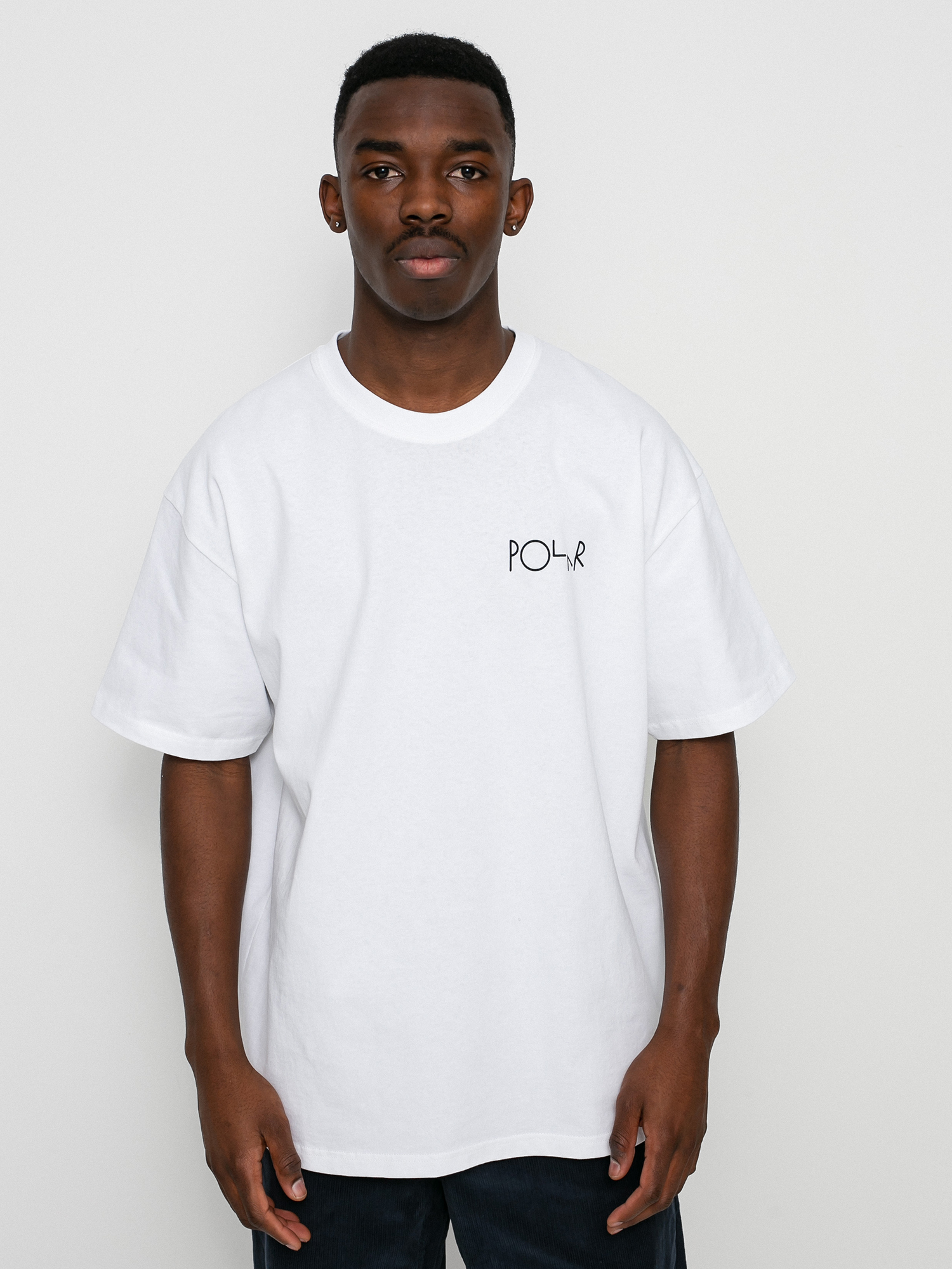 T-shirt Polar Skate Smoking Lady Fill Logo (white)