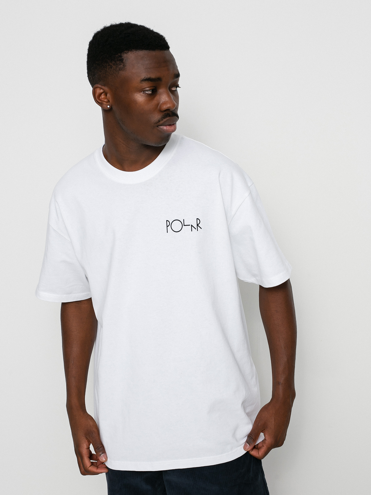 T-shirt Polar Skate Smoking Lady Fill Logo (white)