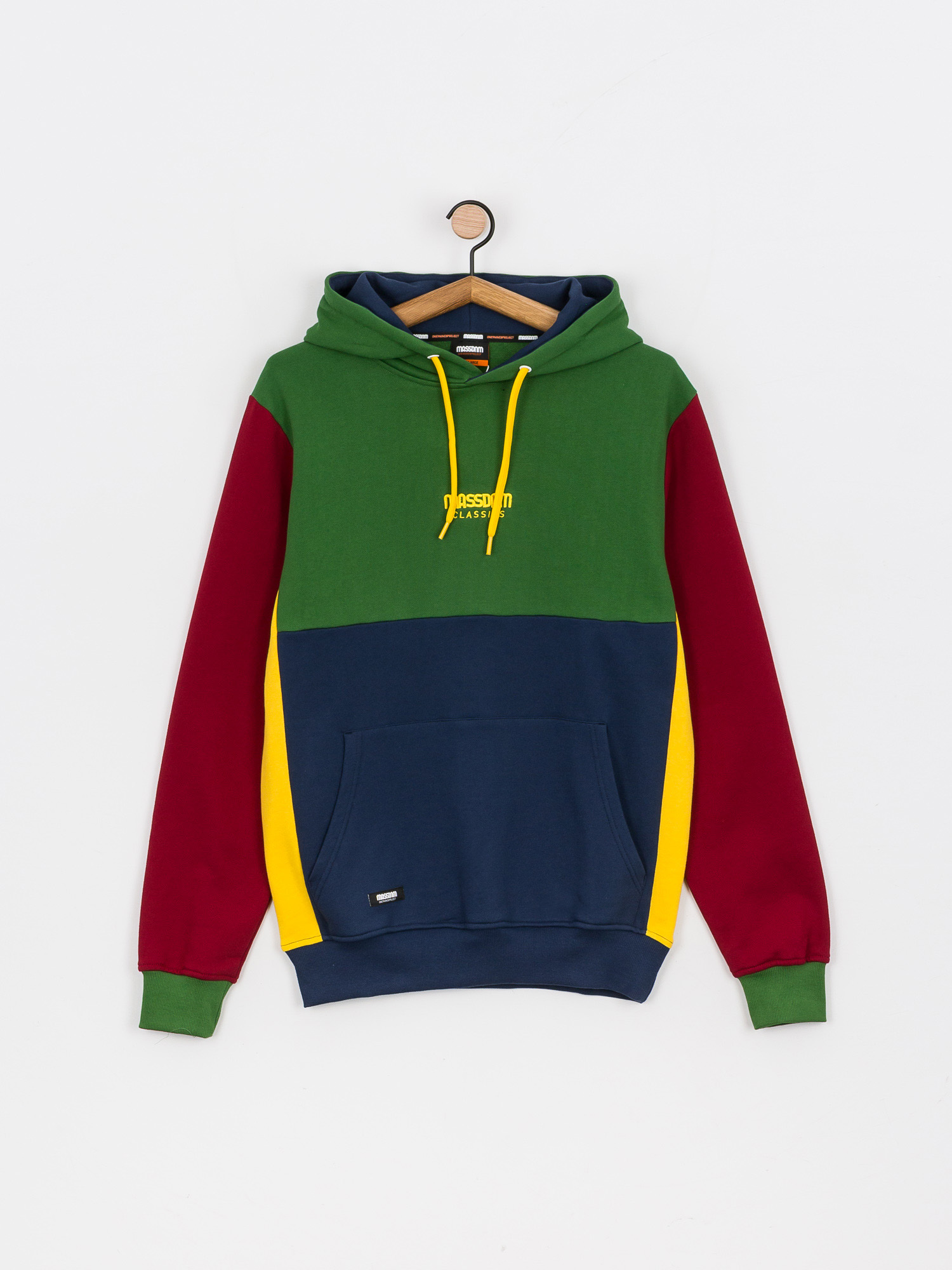 Bluza z kapturem MassDnm Moody HD (green/navy/claret)
