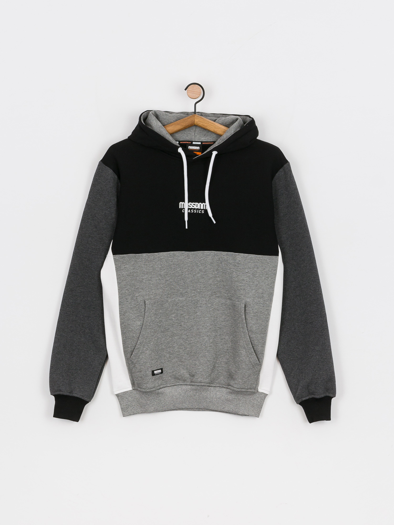 Bluza z kapturem MassDnm Moody HD (black/heather grey)