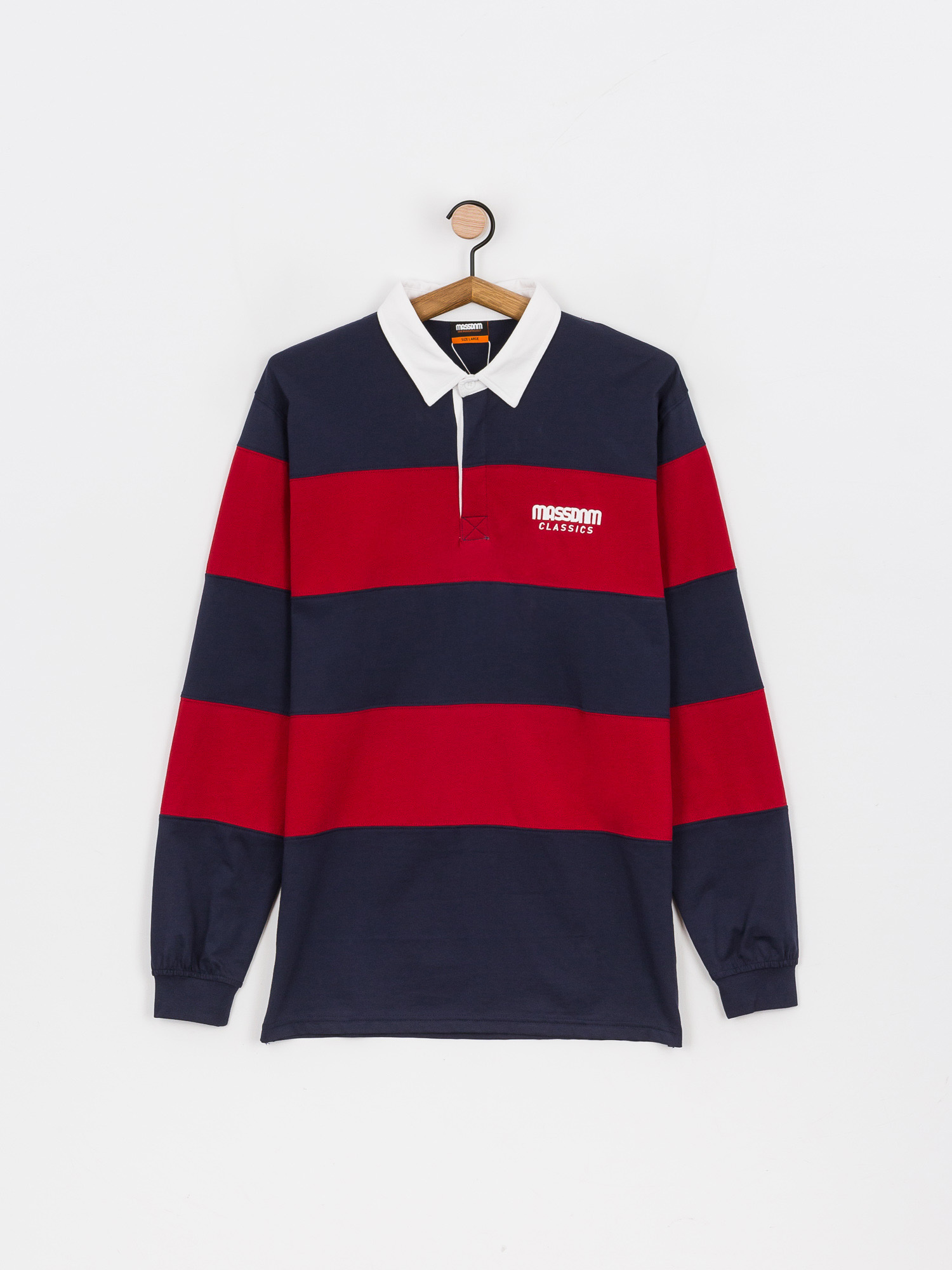 Longsleeve MassDnm Rugby (navy/claret)