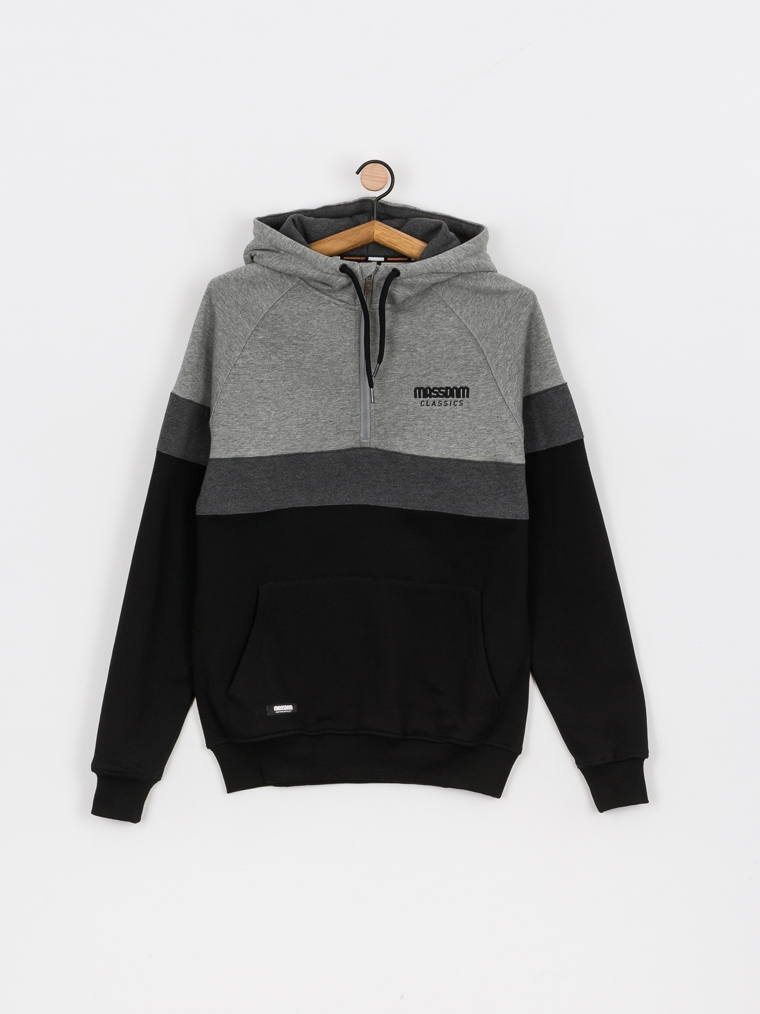 Bluza z kapturem MassDnm Sector HD (heather grey/black)