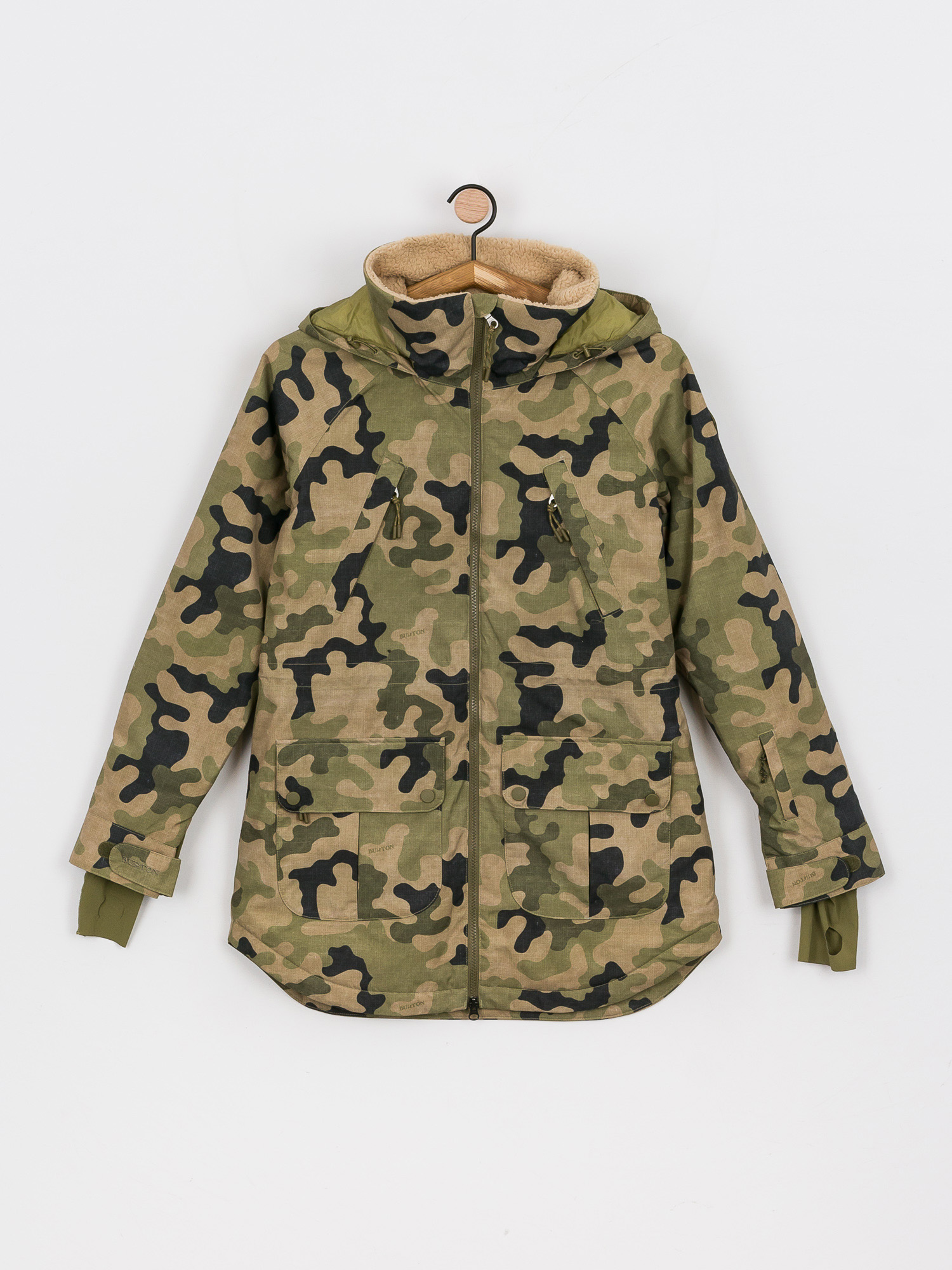 Damska Kurtka snowboardowa Burton Prowess (martini olive terra camo)