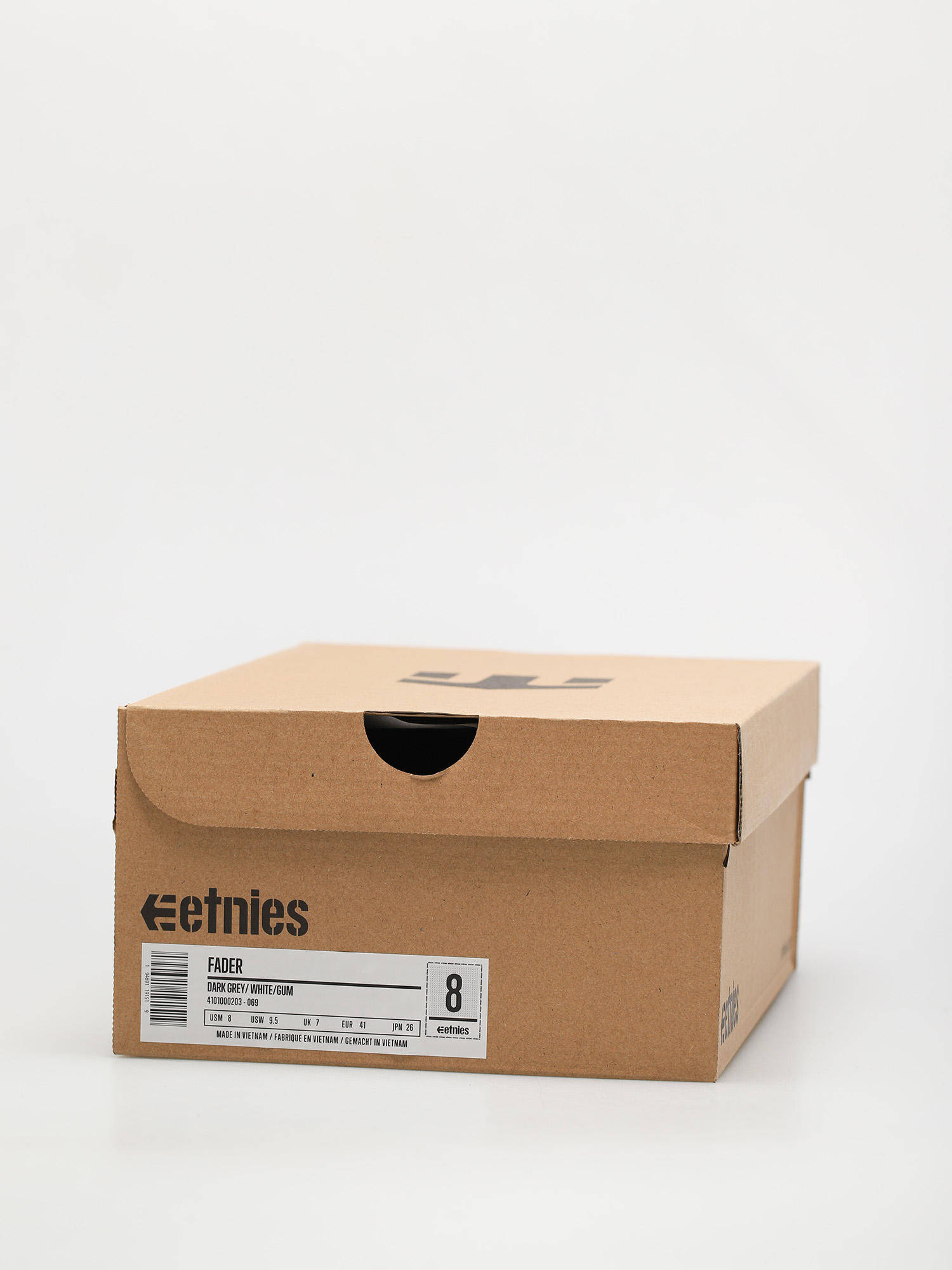 Buty Etnies Fader (dark grey/white/gum)