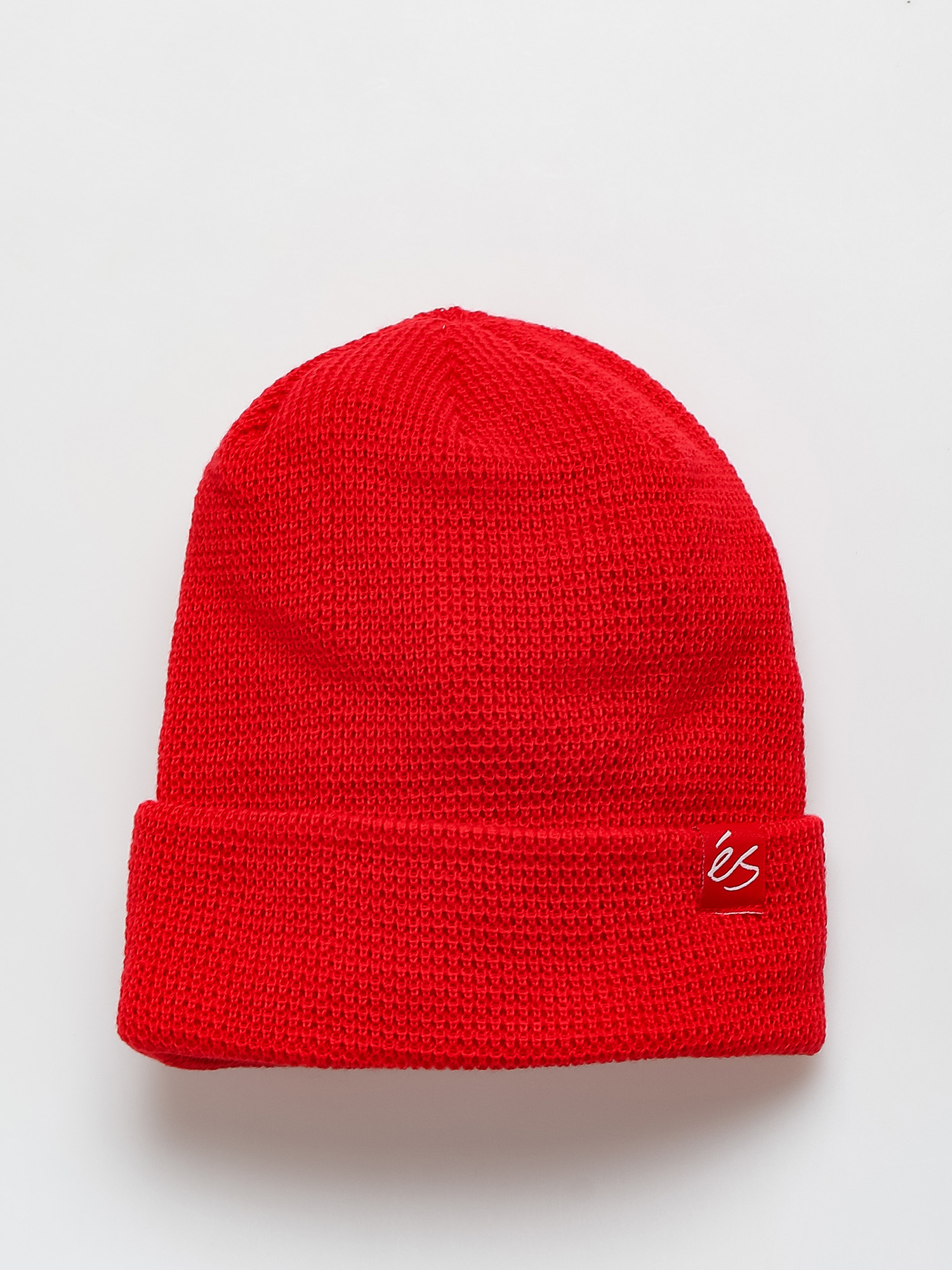Czapka zimowa eS Es Script Waffle Knit (red)