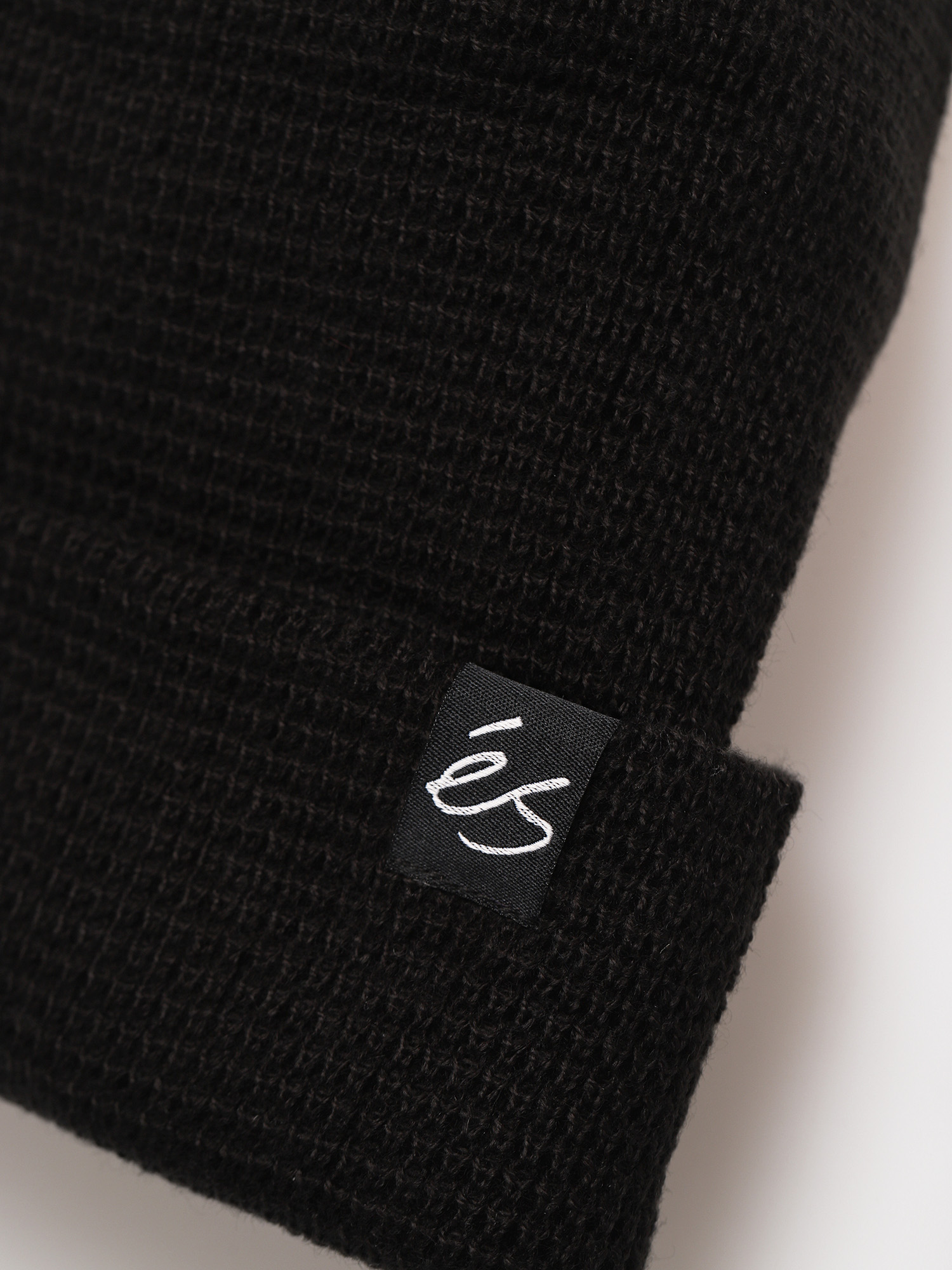 Czapka zimowa eS Es Script Waffle Knit (black)