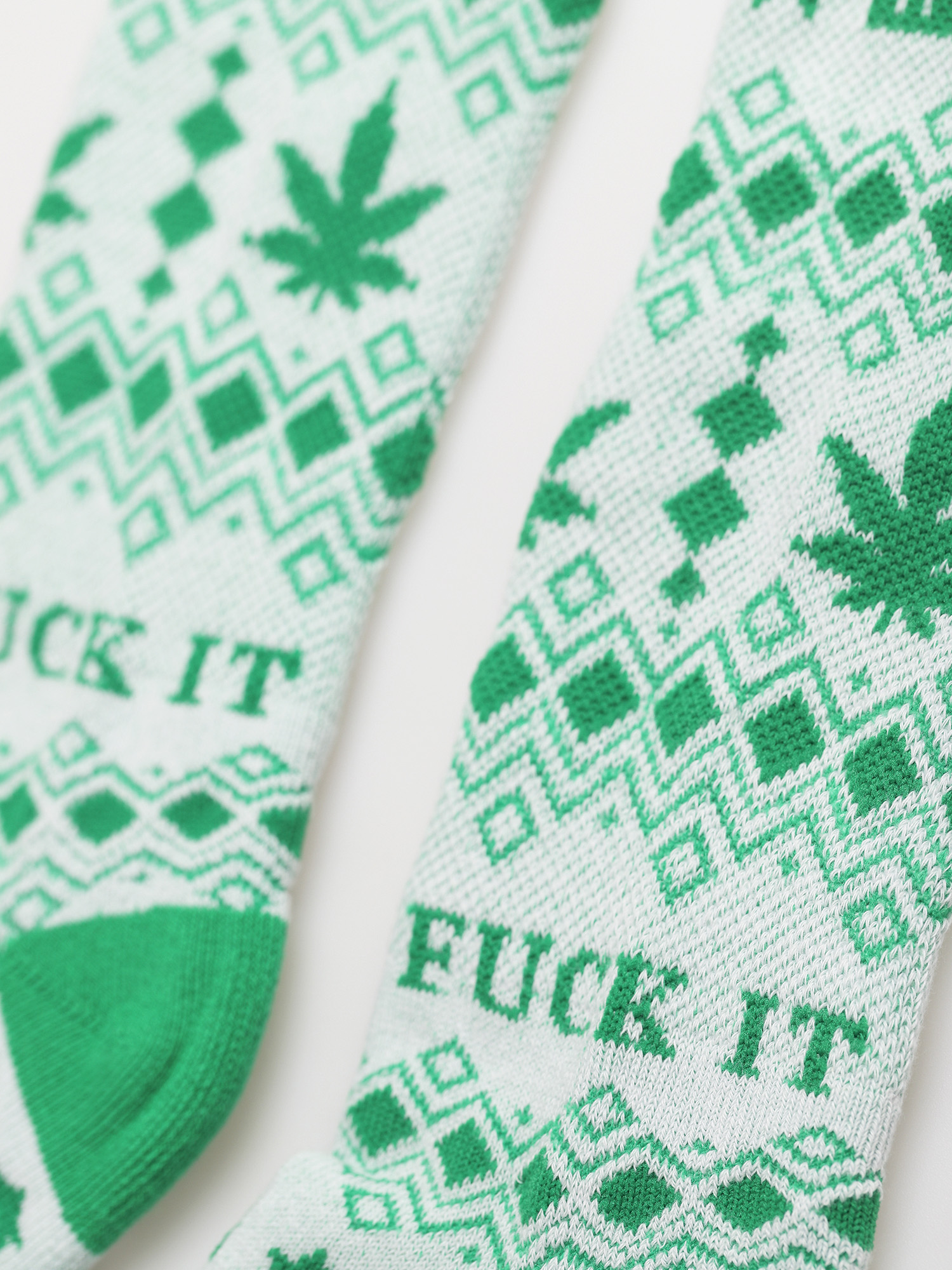 Skarpetki HUF Festivous Sweater (white)