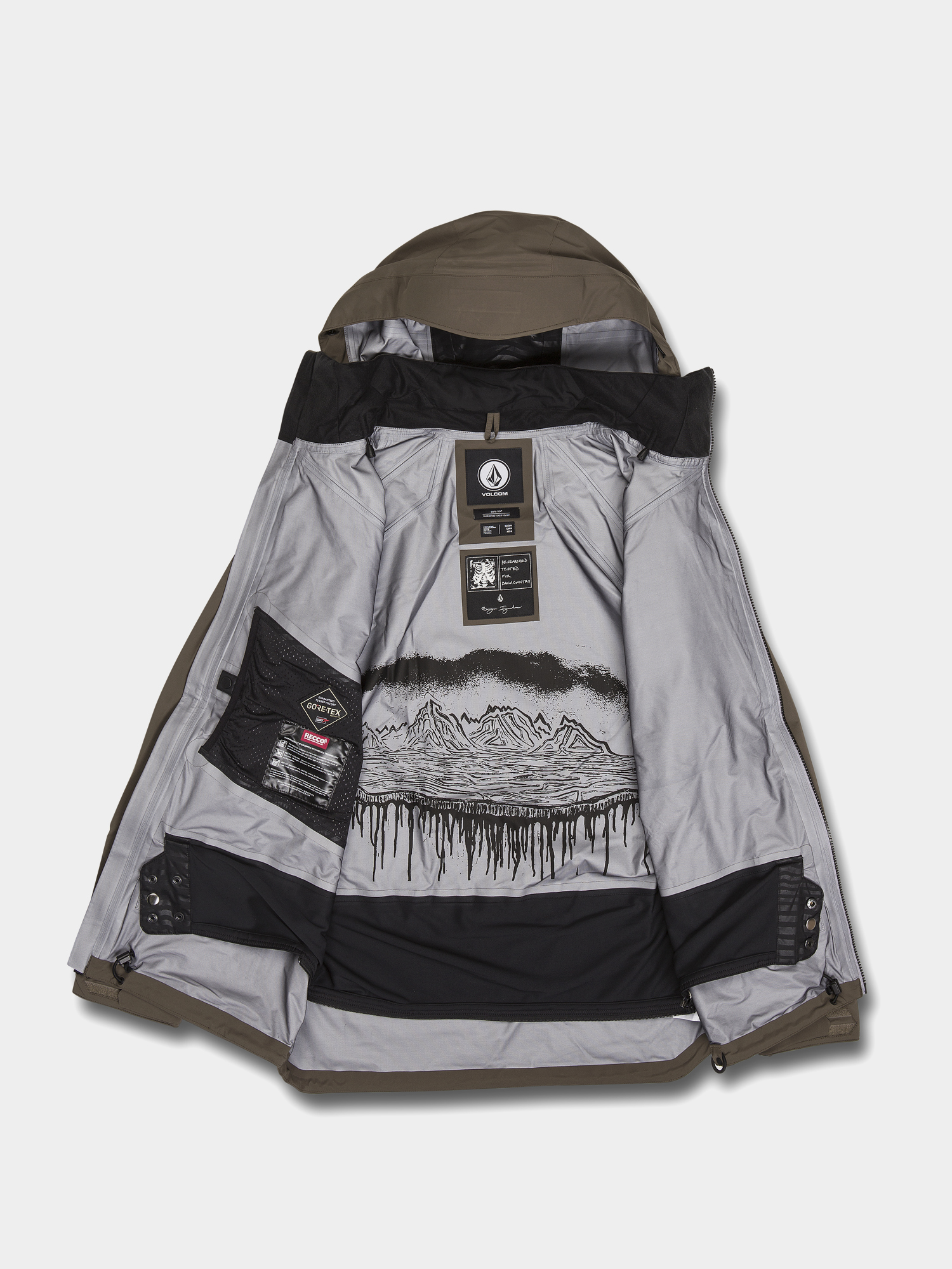 Męska Kurtka snowboardowa Volcom Guch Stretch Gore (dark teak)