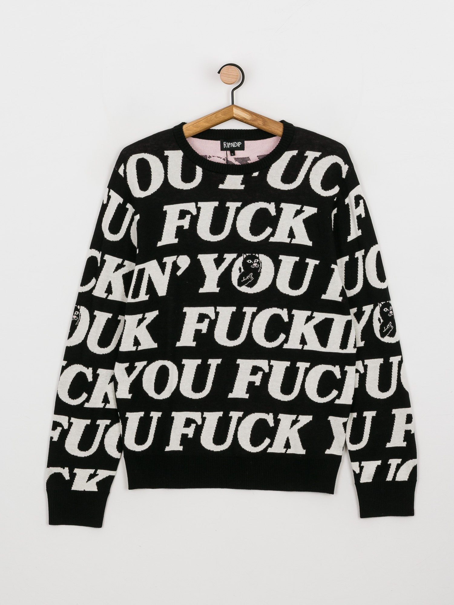 Sweter RipNDip Fuck You Knit (black)