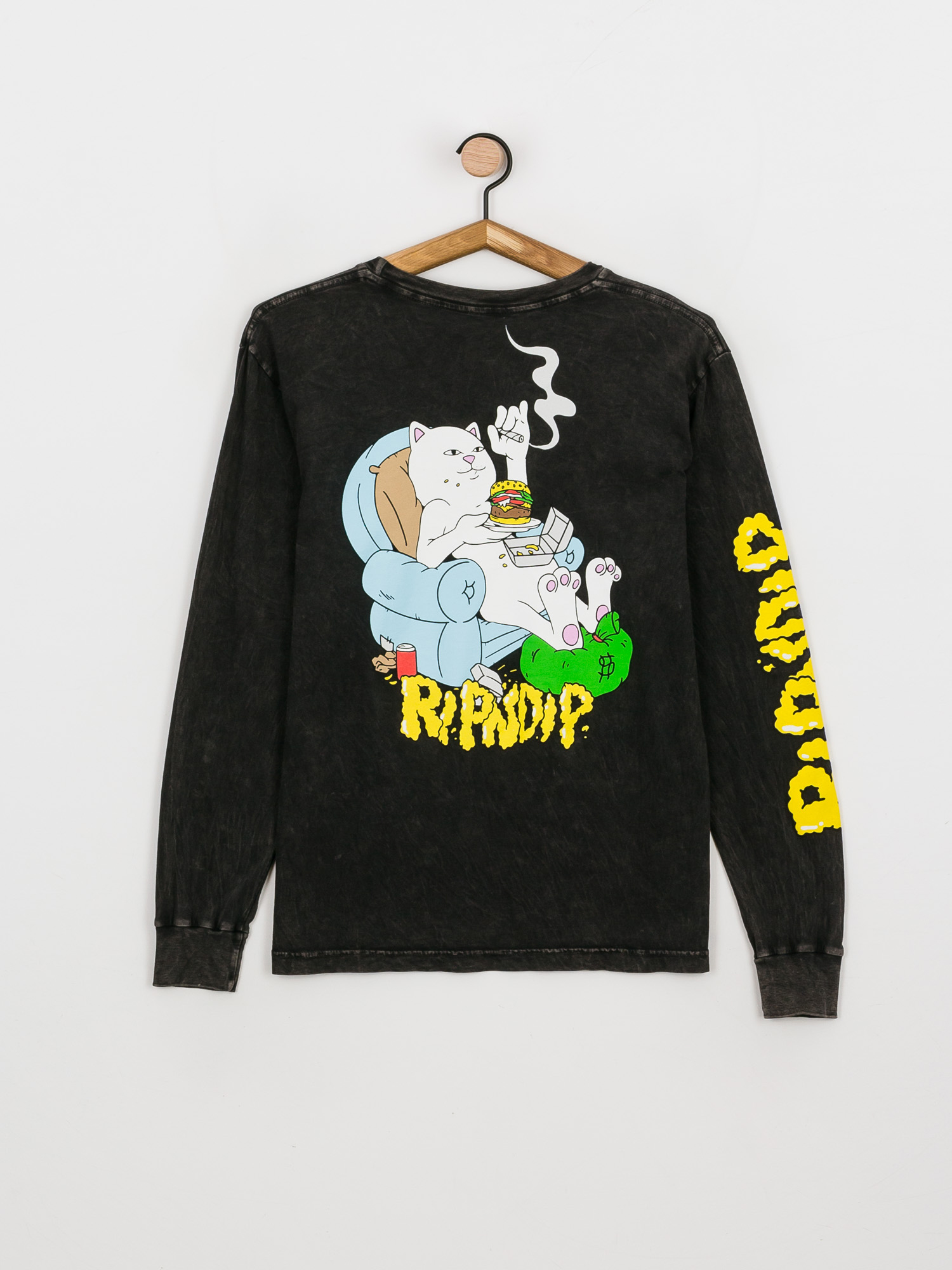 Longsleeve RipNDip 3 Moods (black mineral wash)