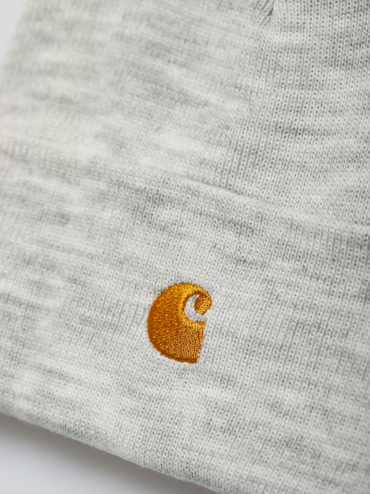 Czapka zimowa Carhartt WIP Chase (ash heather/gold)