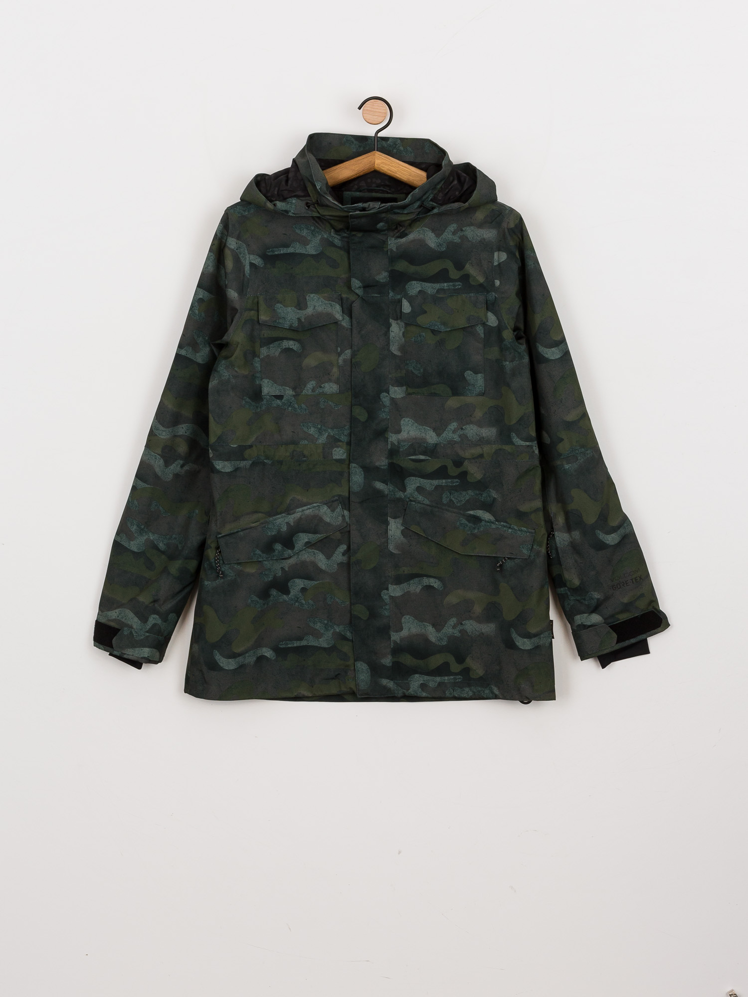Damska Kurtka snowboardowa Volcom Leda Gore Tex (covert green)
