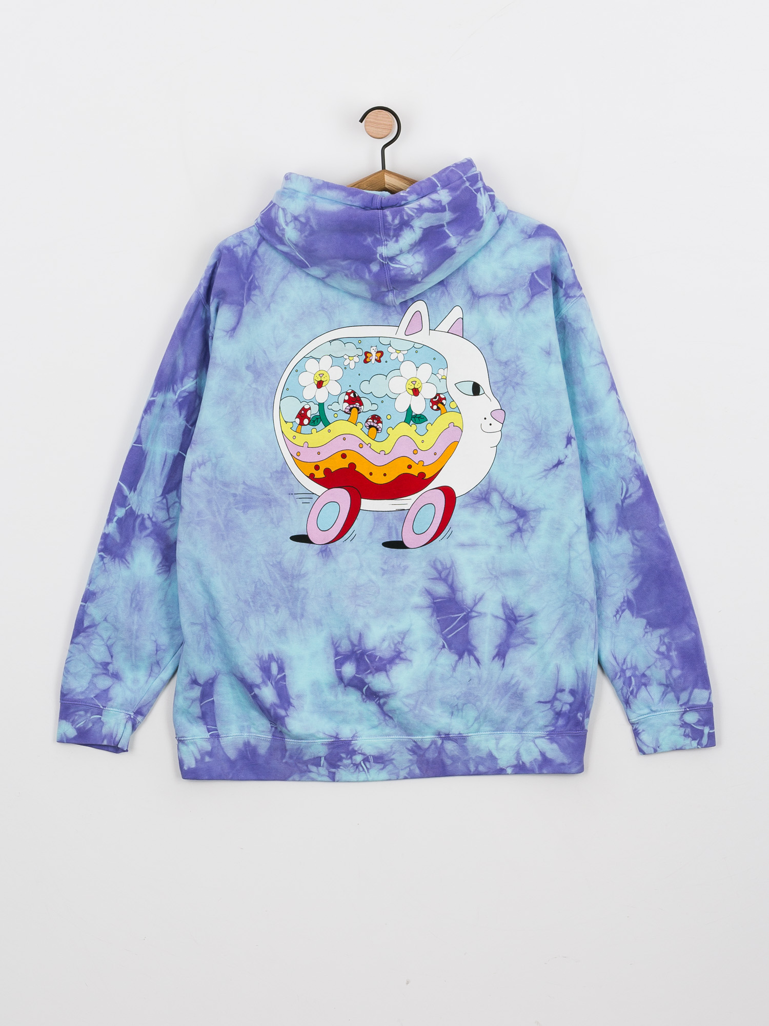 Bluza z kapturem RipNDip Speedway Boogie HD (periwinkle lightning wash)