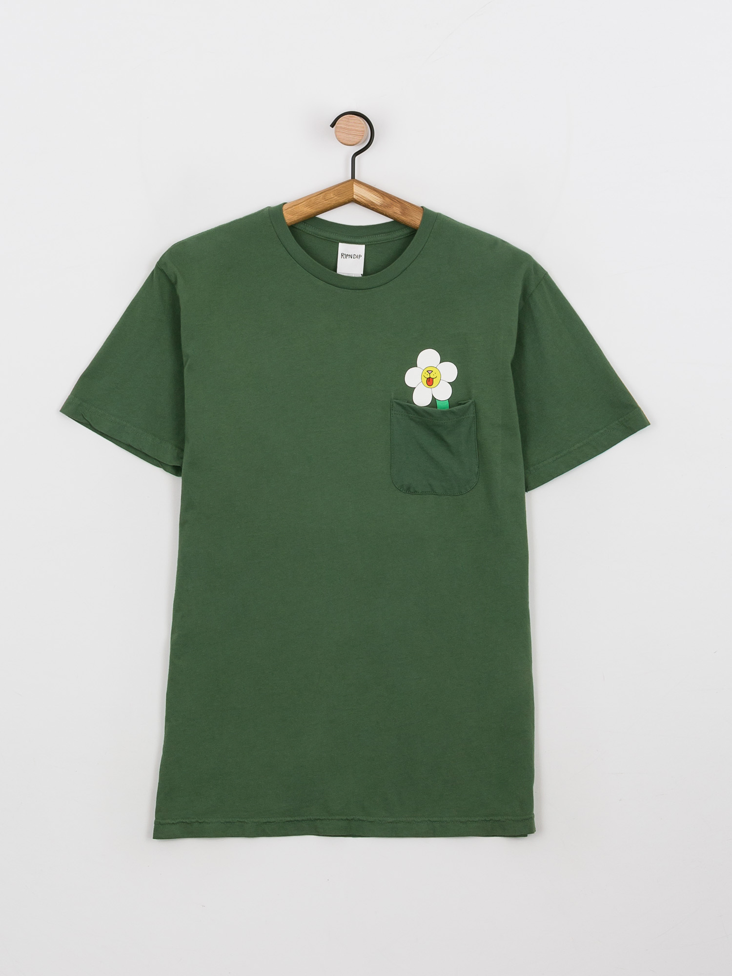 T-shirt RipNDip Nerms Of A Feather Pocket (olive)