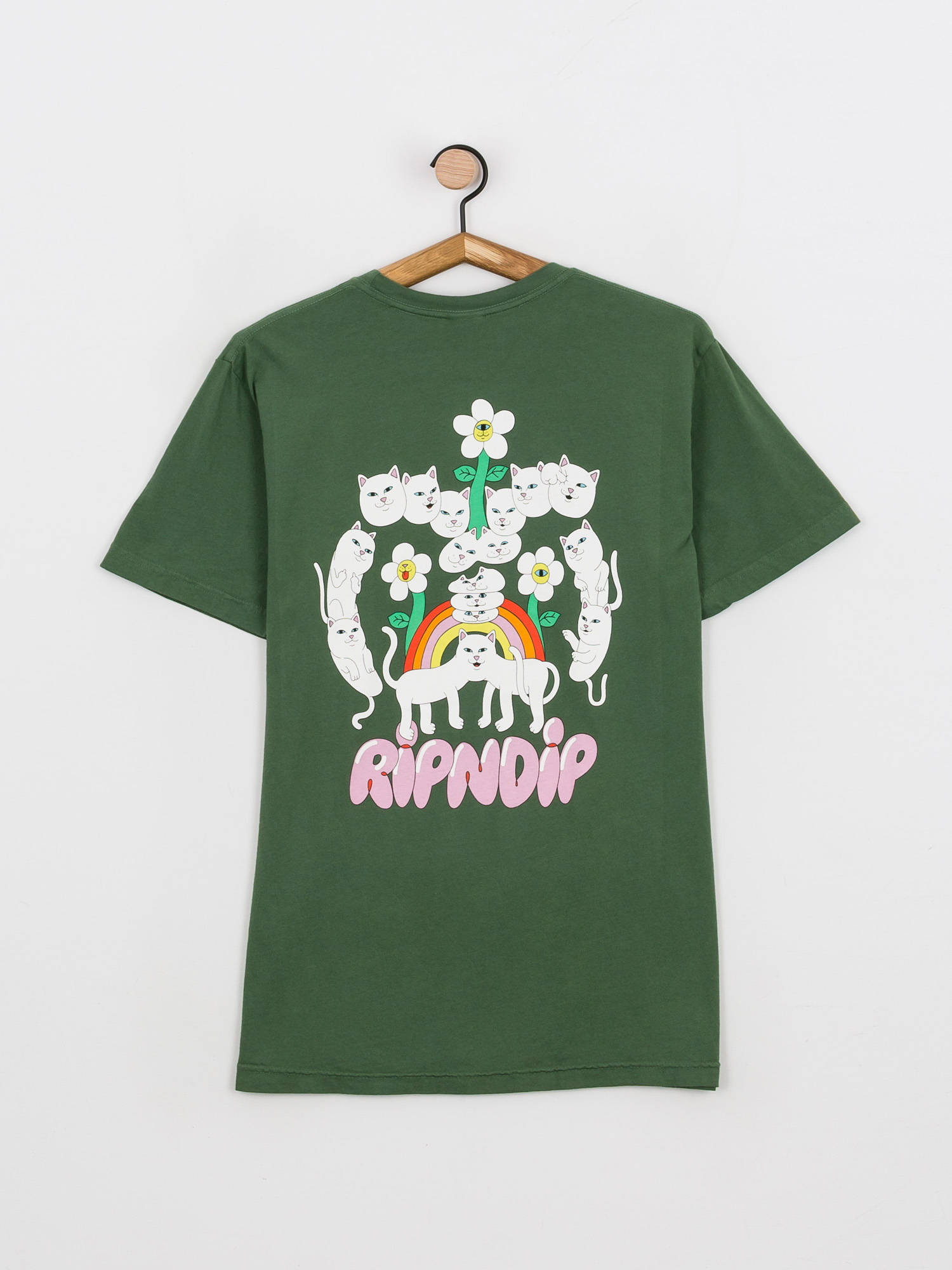 T-shirt RipNDip Nerms Of A Feather Pocket (olive)