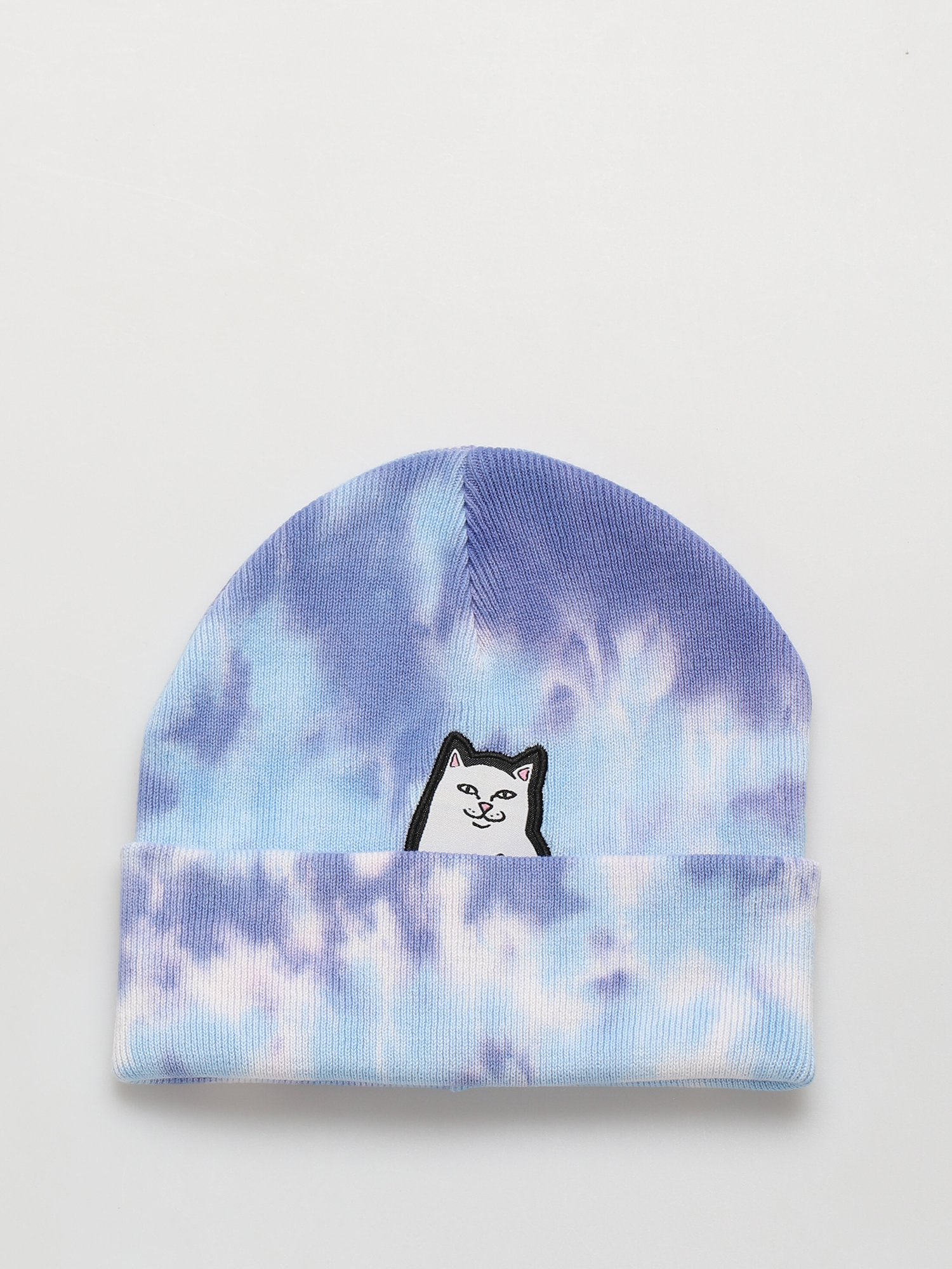 Czapka zimowa RipNDip Lord Nermal Tie Dye (periwinkle lightning wash)