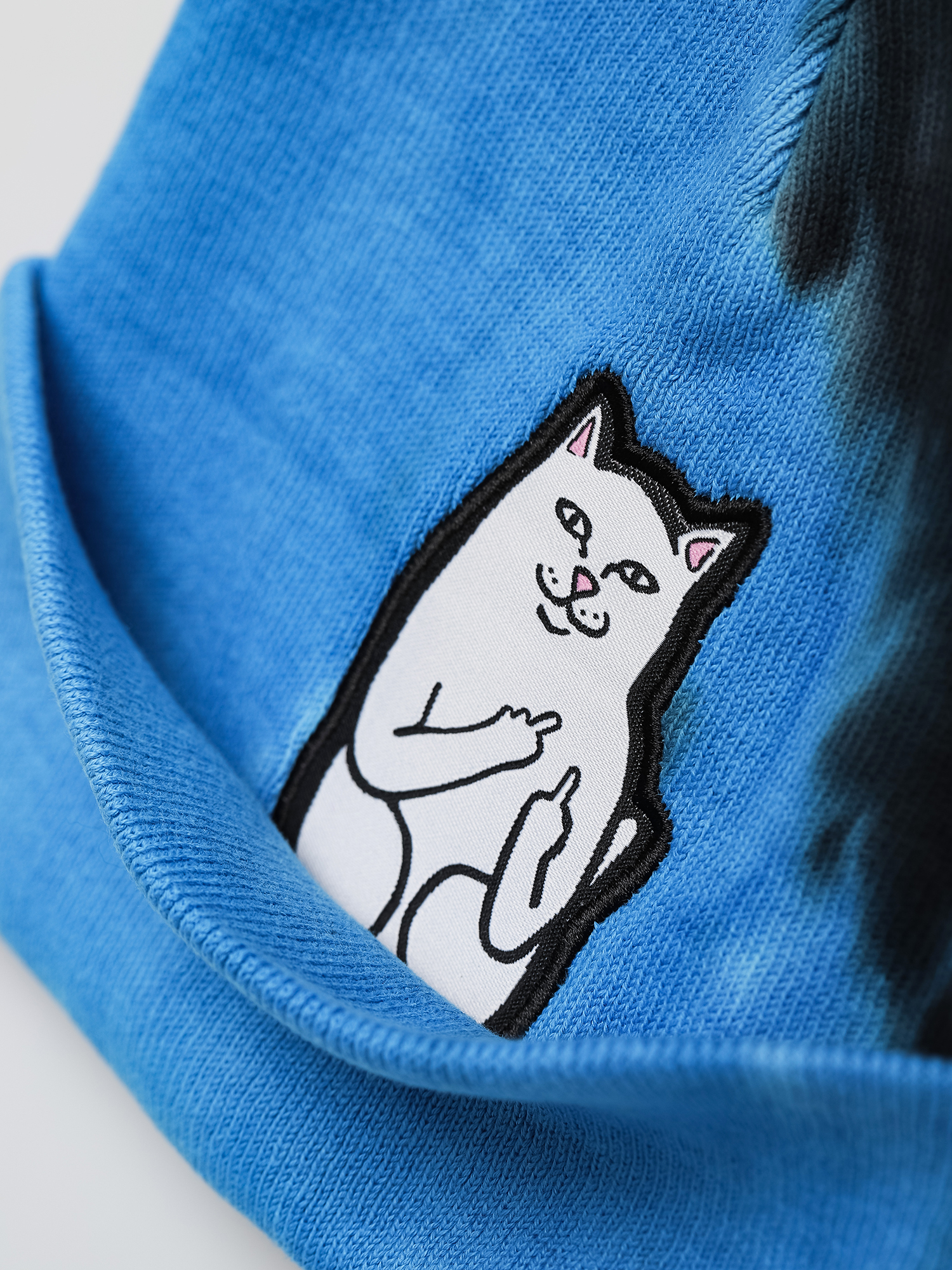 Czapka zimowa RipNDip Lord Nermal Tie Dye (black/blue half dye)