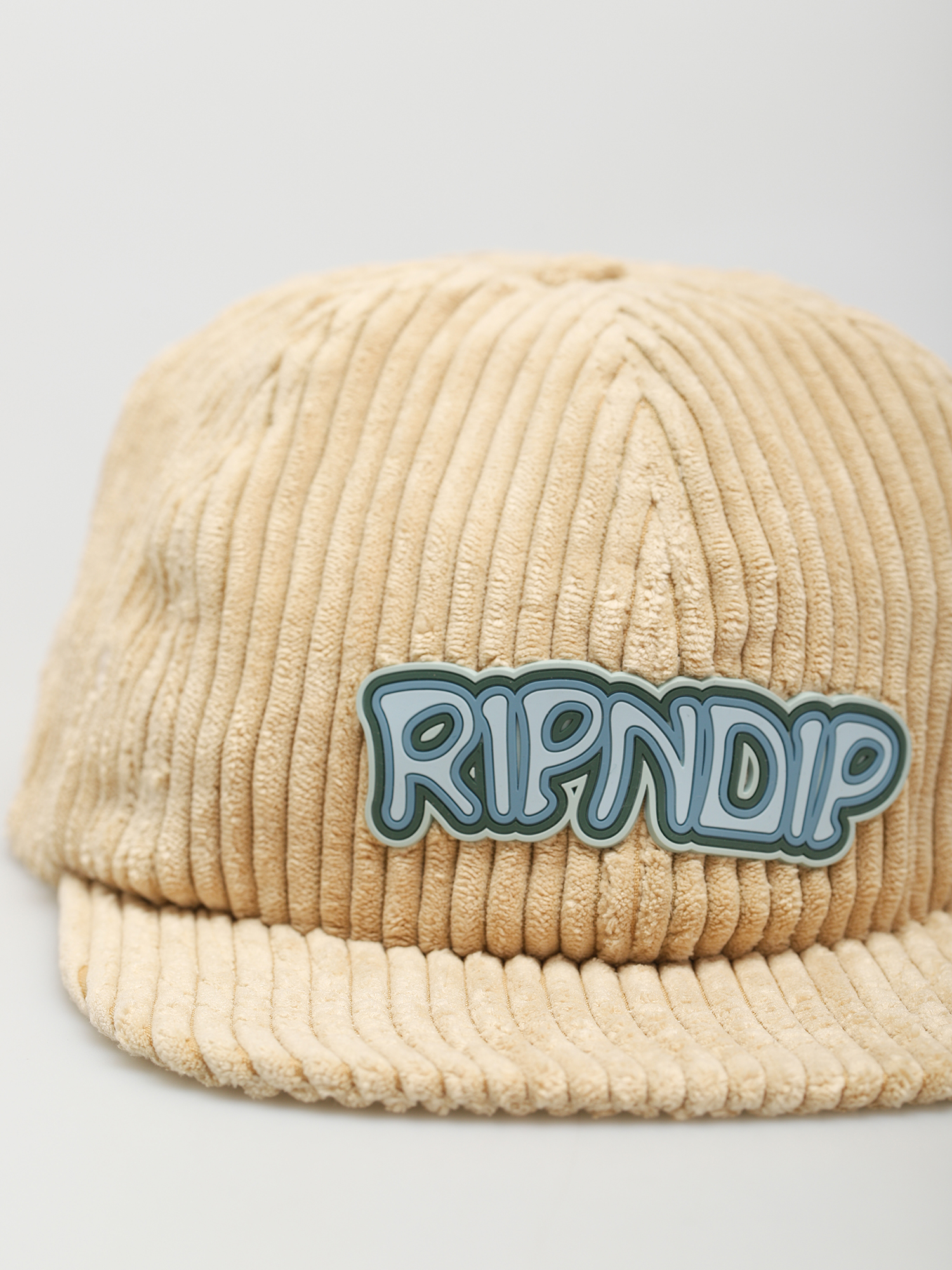 Czapka z daszkiem RipNDip Intertwined 6 Panel Corduroy (khaki)
