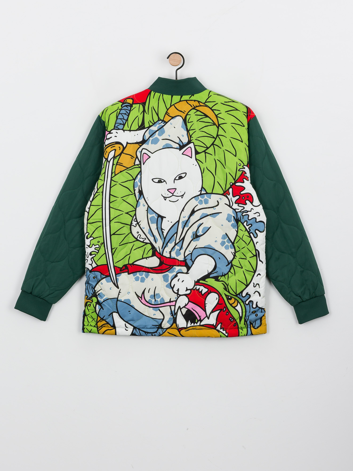 Kurtka RipNDip Nermurari Warrior Quilted Bomber (pine green)