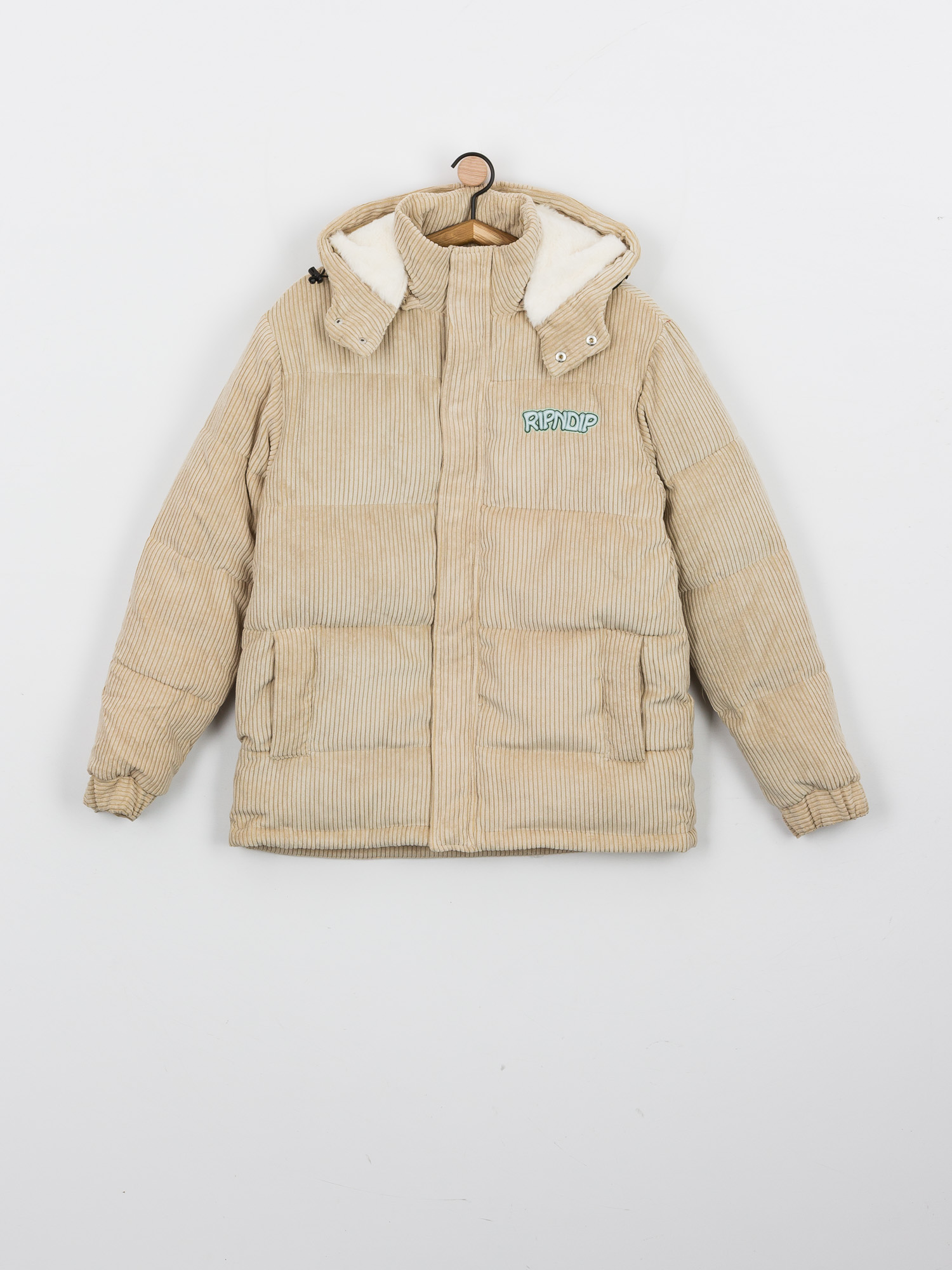 Kurtka RipNDip Intertwined Corduroy Puffer (khaki)