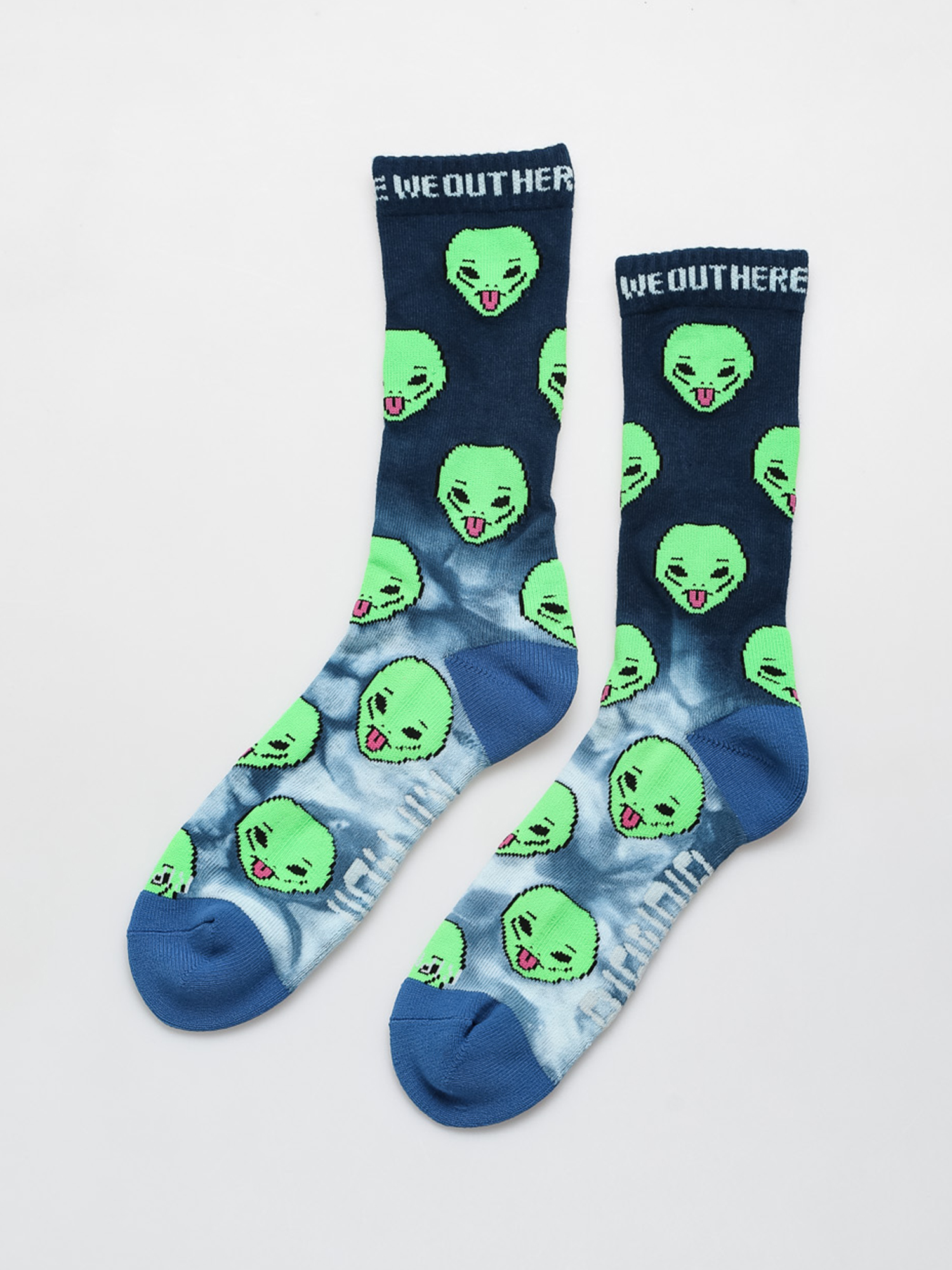 Skarpetki RipNDip We Out Here (blue/neon tie dye)
