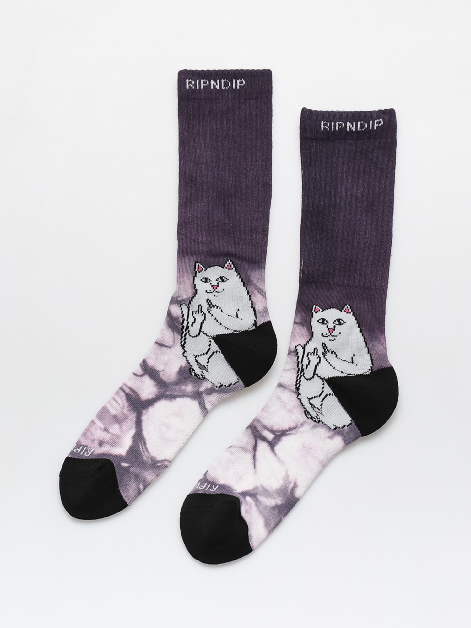 Skarpetki RipNDip Lord Nermal (navy/mauve tie dye)