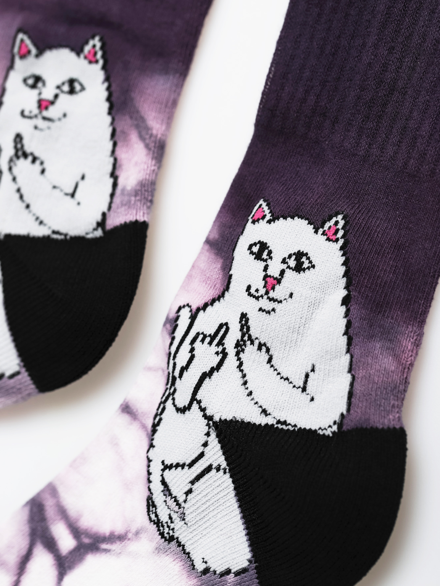 Skarpetki RipNDip Lord Nermal (navy/mauve tie dye)