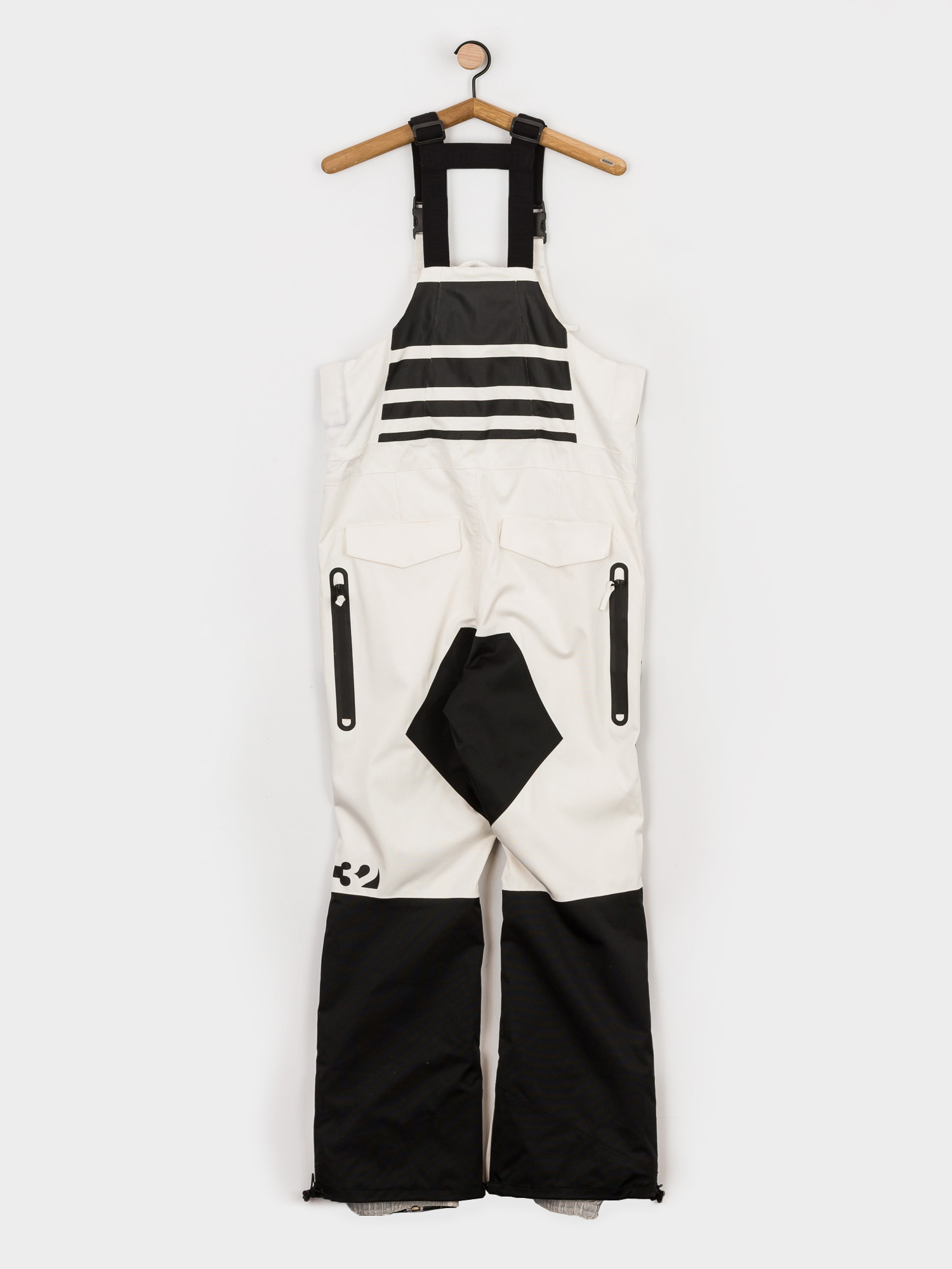 Męskie Spodnie snowboardowe ThirtyTwo Spring Break Bib (white/black)