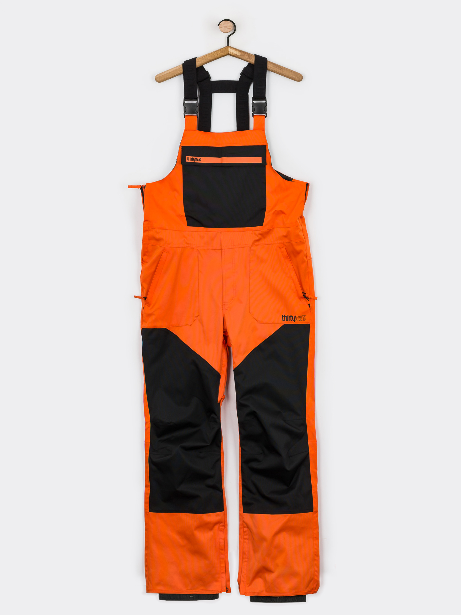Męskie Spodnie snowboardowe ThirtyTwo Basement Bib (orange)
